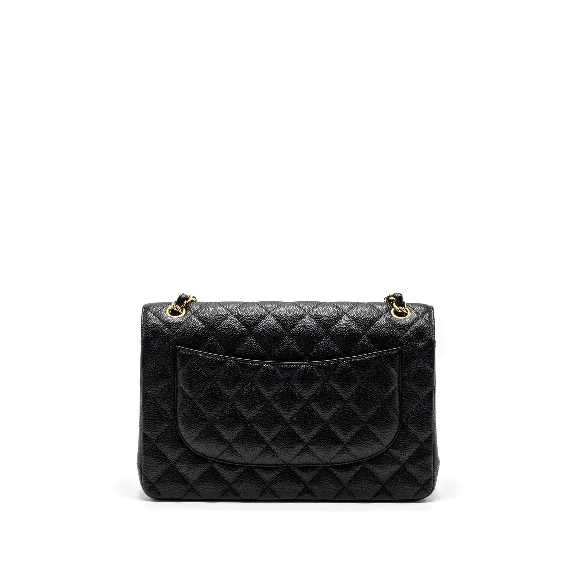 Chanel jumbo classic double flap caviar GHW Black Shoulder Bag Ghw 5