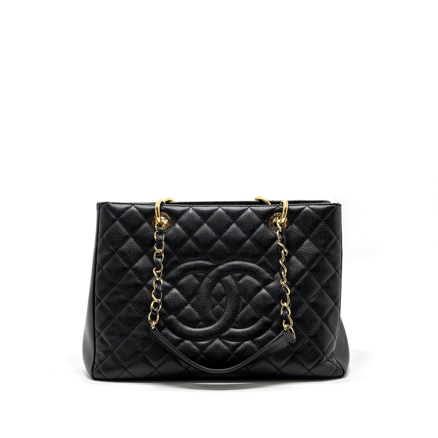 Chanel grand shopping caviar GHW Black Tote Bag Caviar Ghw