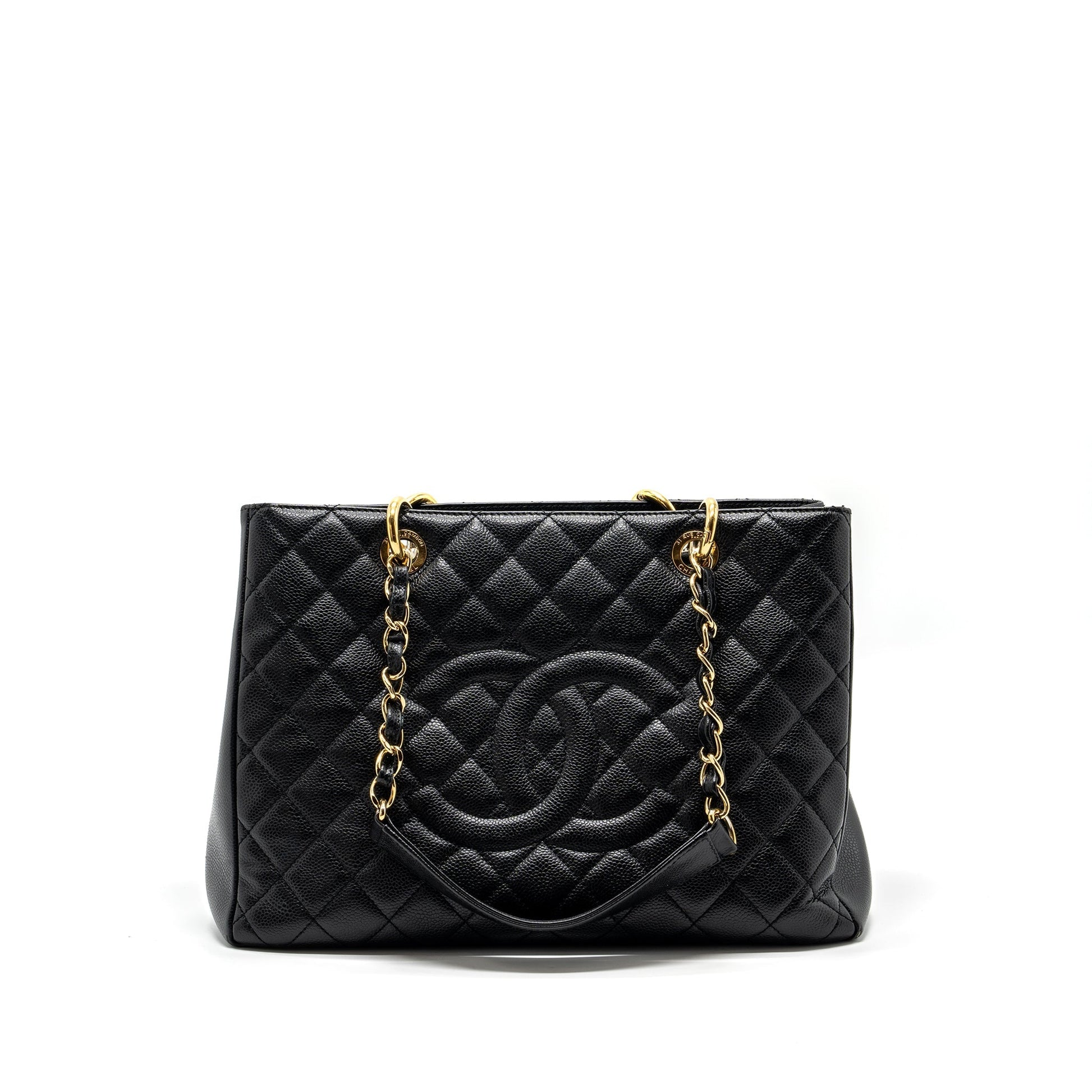 Chanel grand shopping caviar GHW Black Tote Bag Caviar Ghw