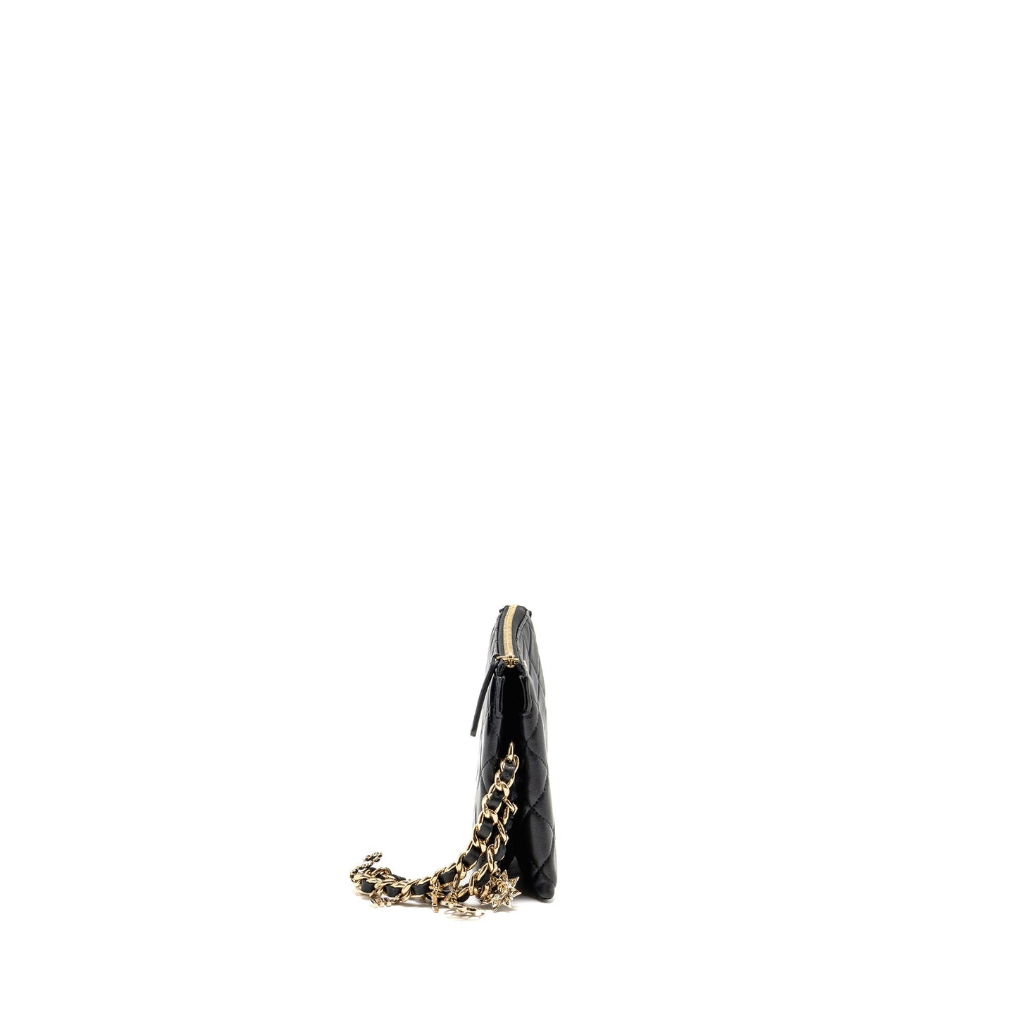 Chanel Coco Charms Quilted Lambskin LGHW Black Key Chain