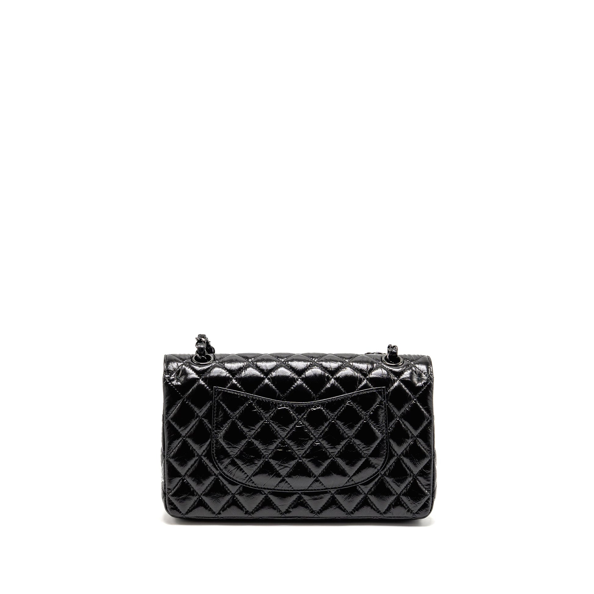 Chanel Classic Double Flap Patent SO Black Shoulder Bag