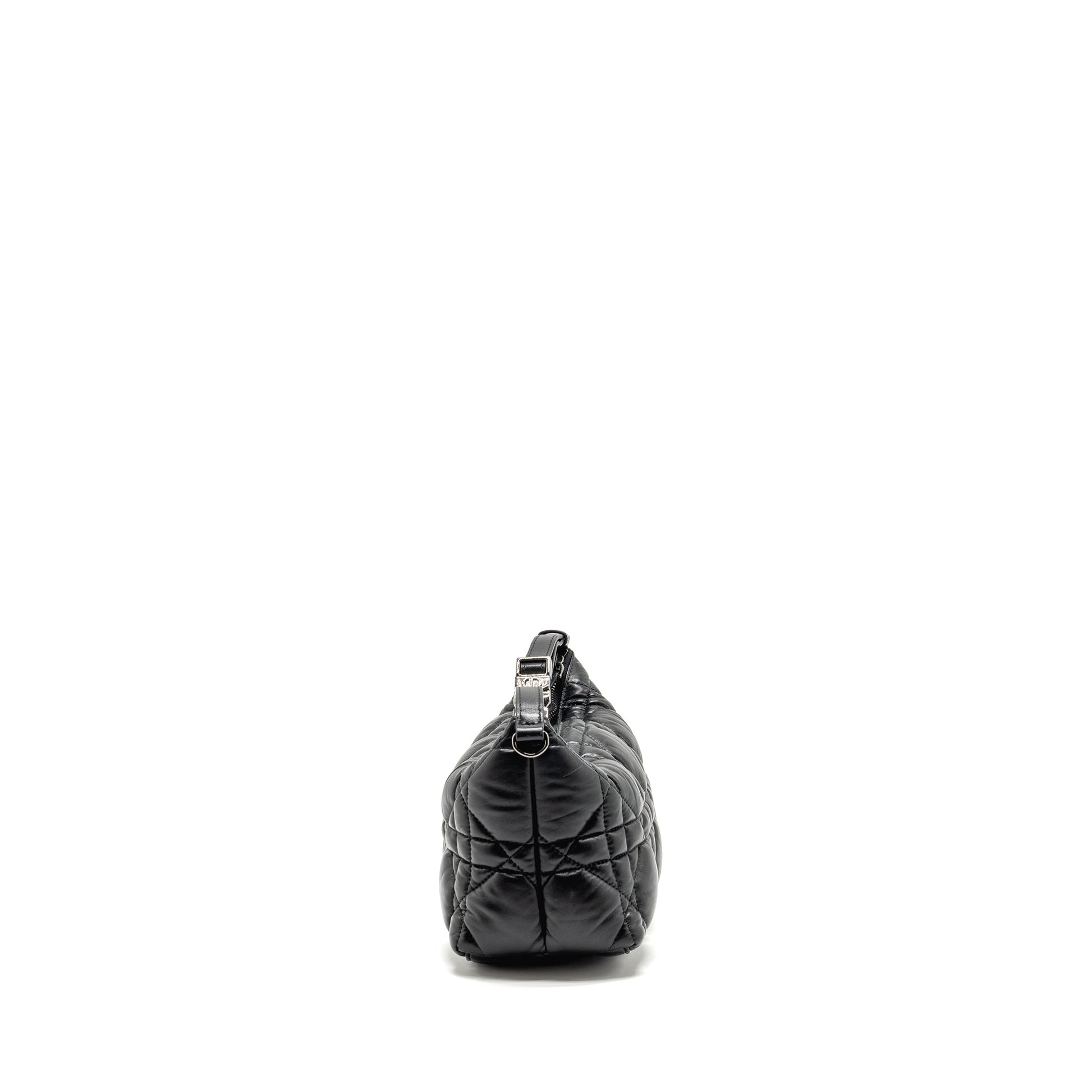 Dior travel Nomad Pouch Macrocannage Calfskin Handbag Black Medium Travel Bag