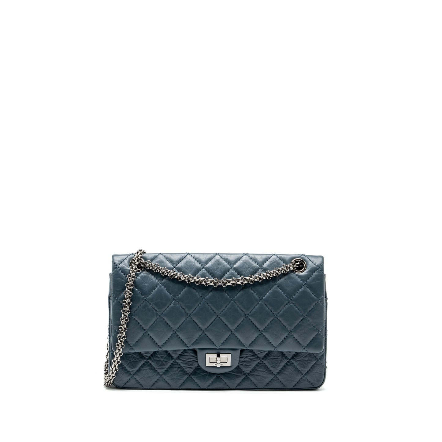 Chanel 2.55 reissue Flap Aged Calfskin Petrol Blue Green Shoulder Bag