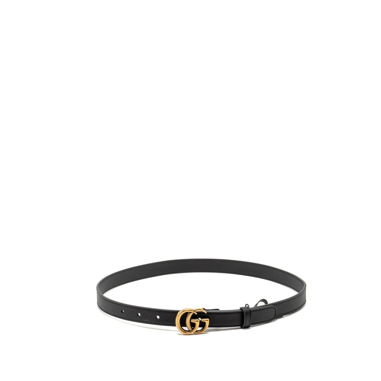 Gucci Size Marmont Thin Belt Handbag Black Accessory Ghw 1