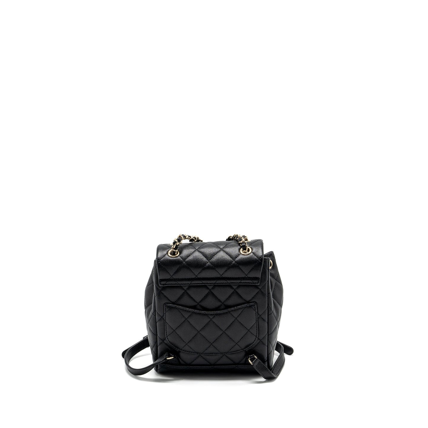 Chanel 23s Backpack Caviar LGHW Microchip Black