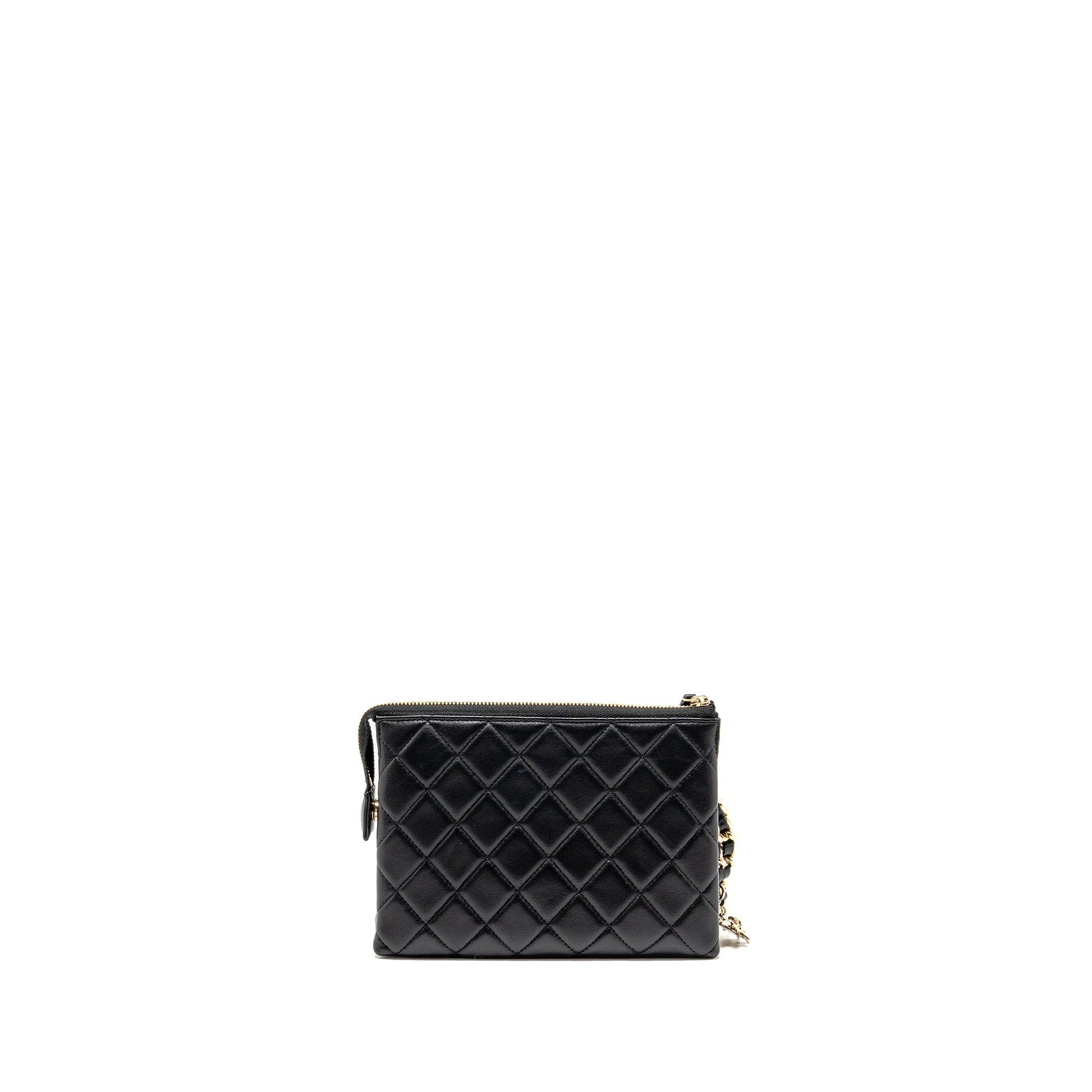 Chanel Coco Charms Quilted Lambskin LGHW Black Key Chain