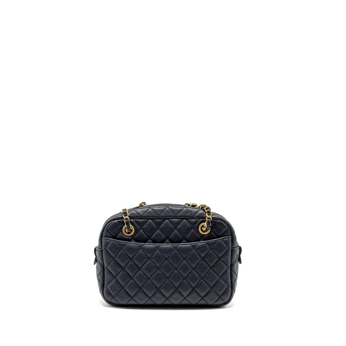 Chanel 18C CC Camera Calfskin Navy GHW Crossbody Bag