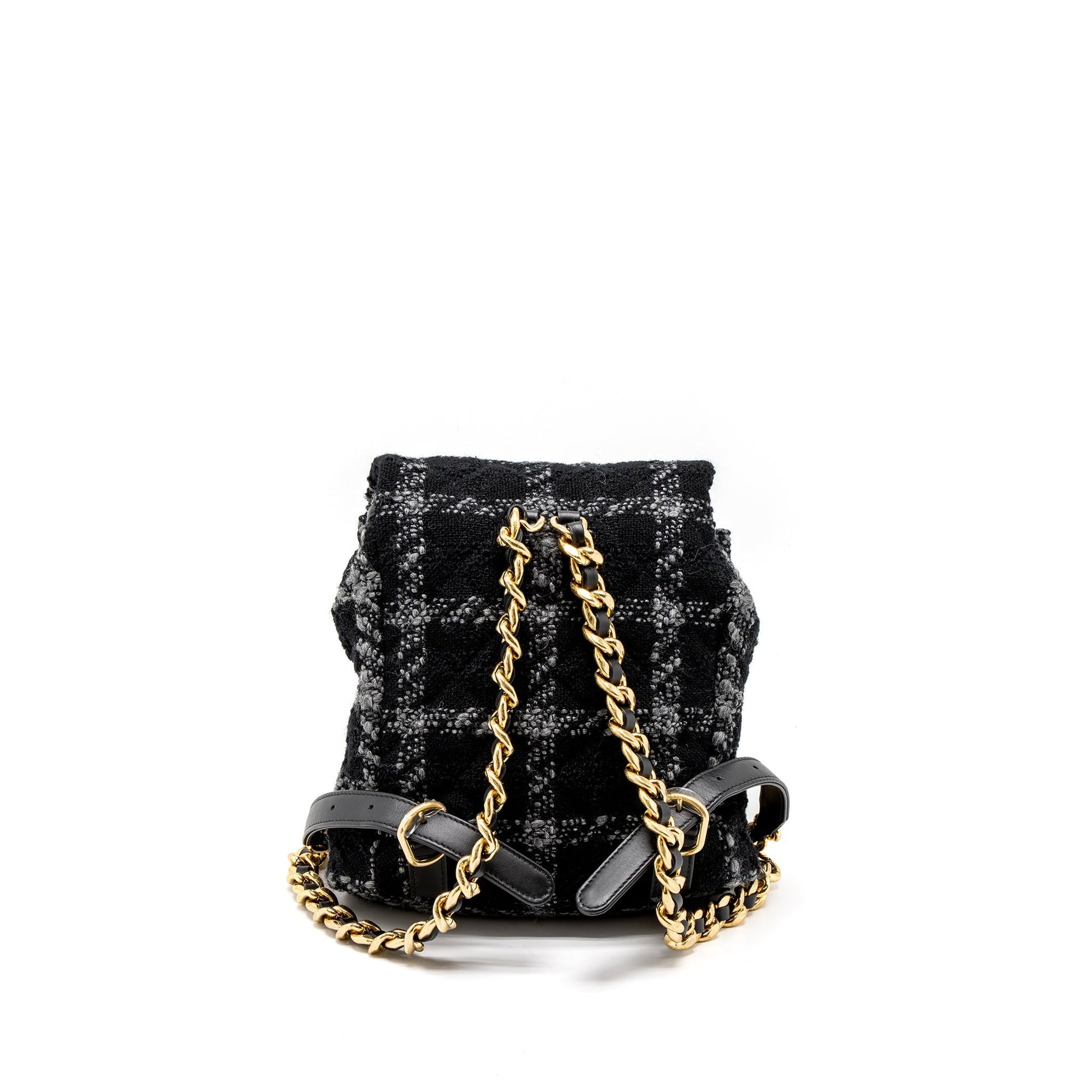 Chanel Duma Backpack Tweed Multicoloured Brushed GHW
