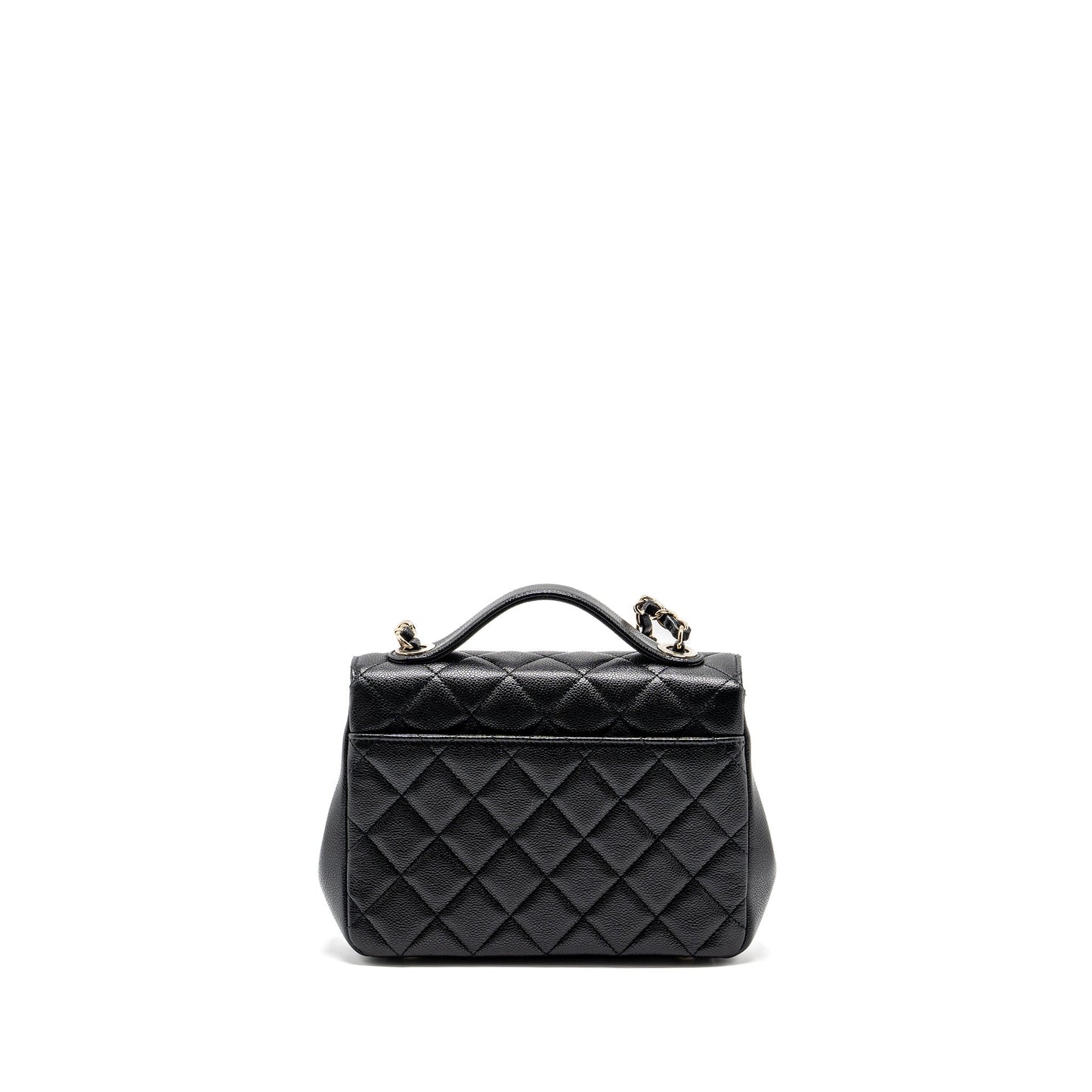 Chanel business affinity caviar LGHW Microchip Black Handbag Lghw Microchip