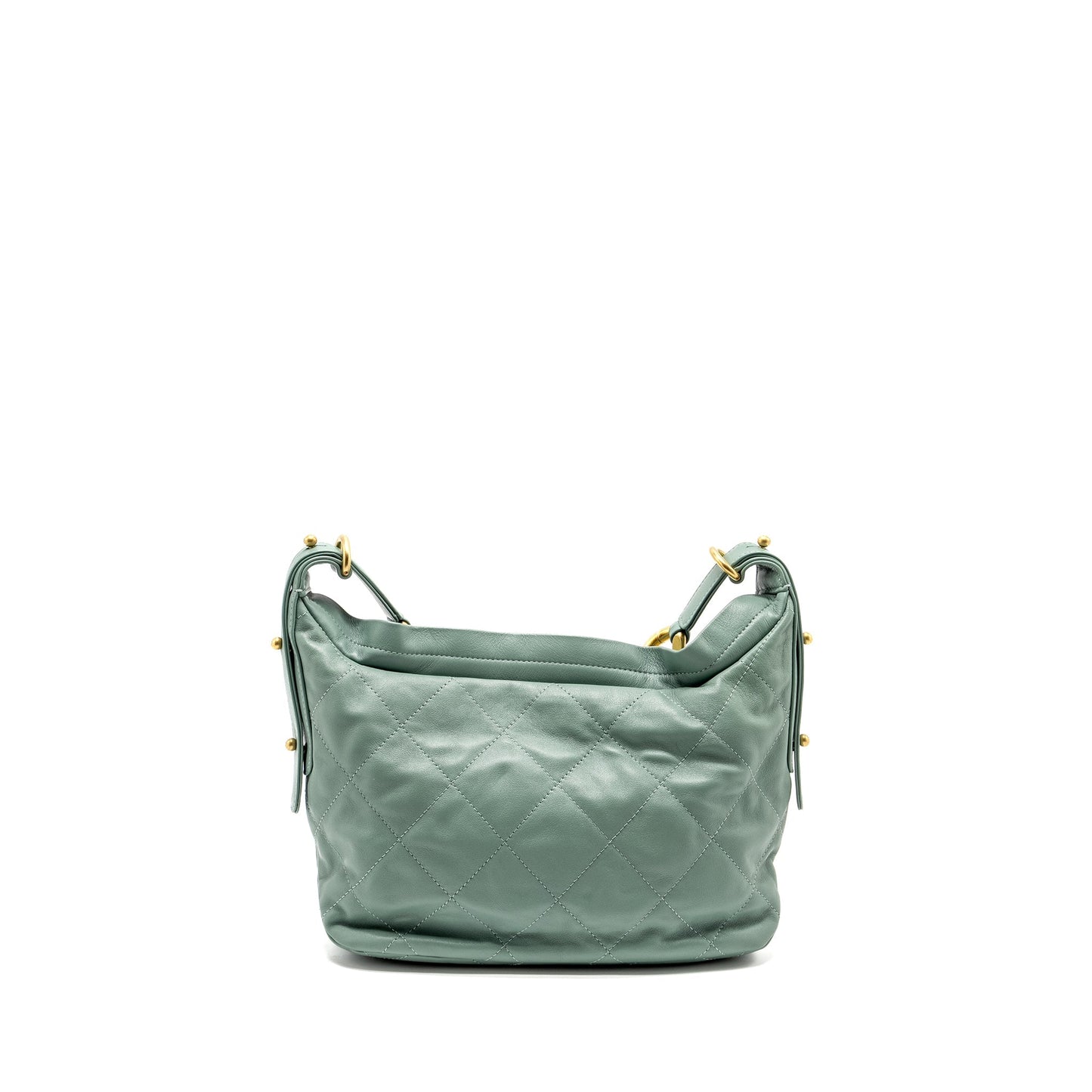 Chanel 22C Hobo Giant calfskin GHW microchip Green Shoulder Bag