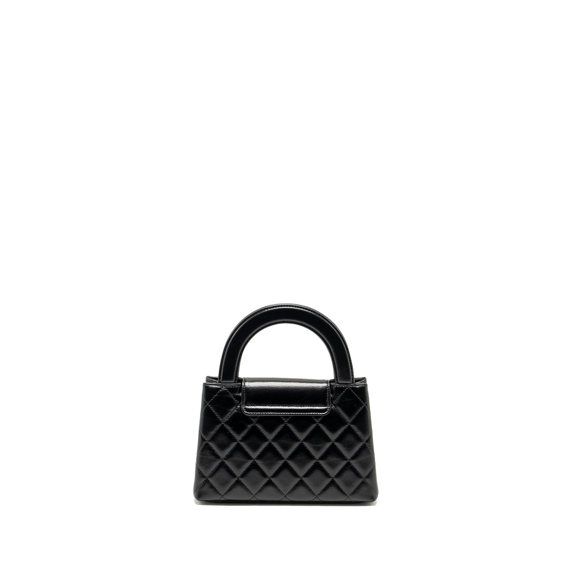 Chanel Kelly Shopping Calfskin GHW Microchip Black Tote Bag Microchip 2