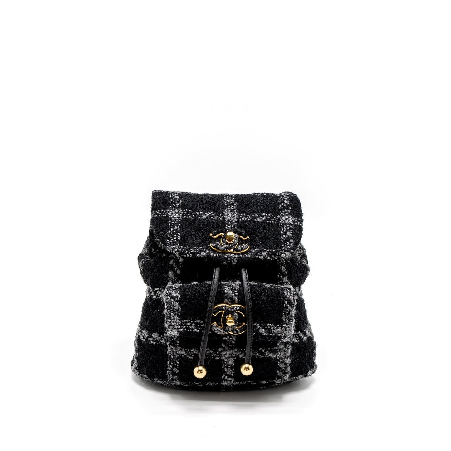 Chanel Duma Backpack Tweed Multicoloured Brushed GHW