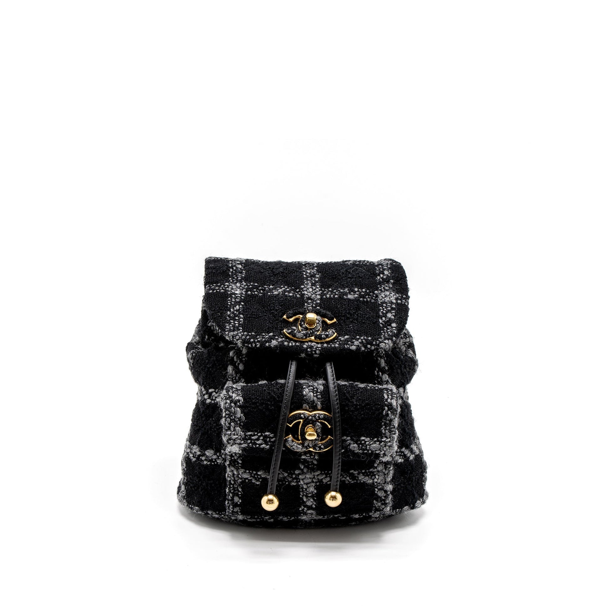 Chanel Duma Backpack Tweed Multicoloured Brushed GHW