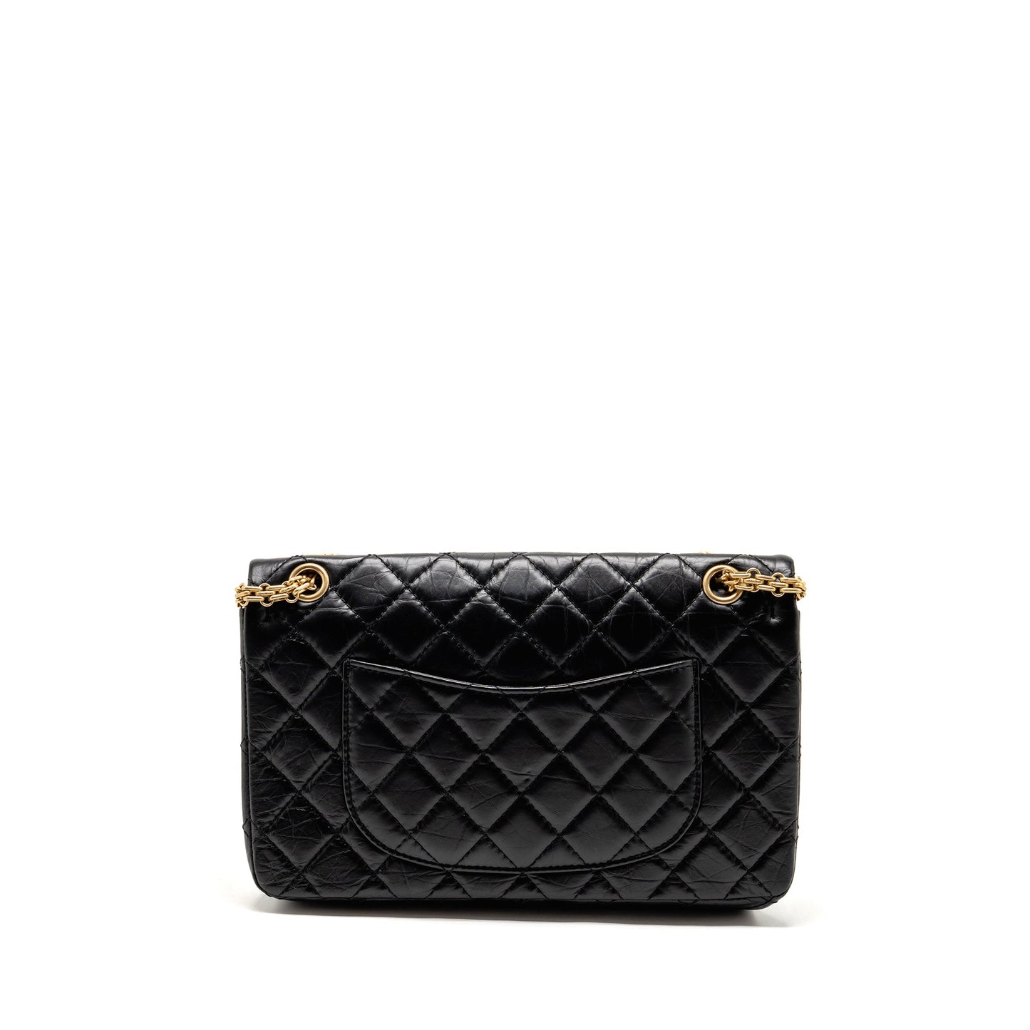 Chanel 2.55 Reissue Flap Aged Calfskin GHW Black Shoulder Bag 11