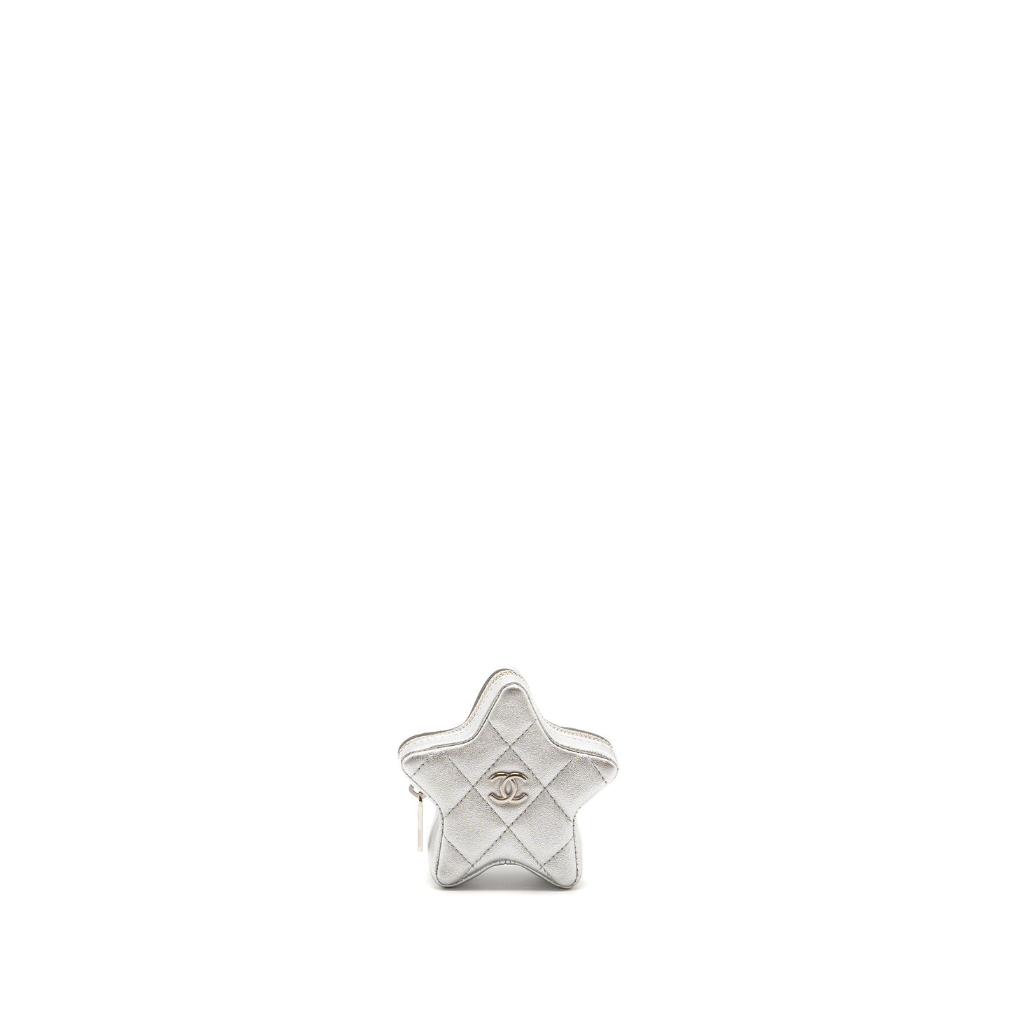 Chanel Star Coin Purse Charm Lambskin SHW Silver Key Chain
