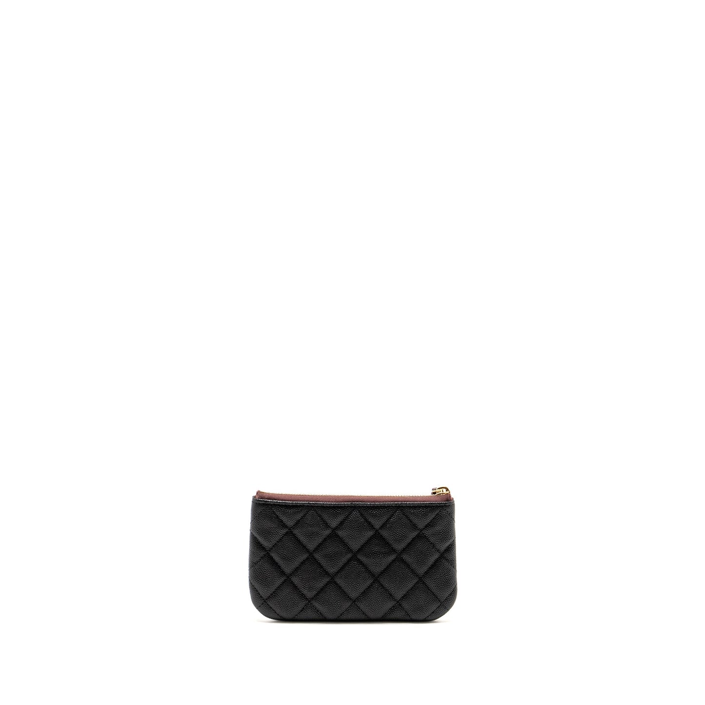 Chanel Classic Zipped Grained Shiny Calfskin LGHW Black Small Handbag