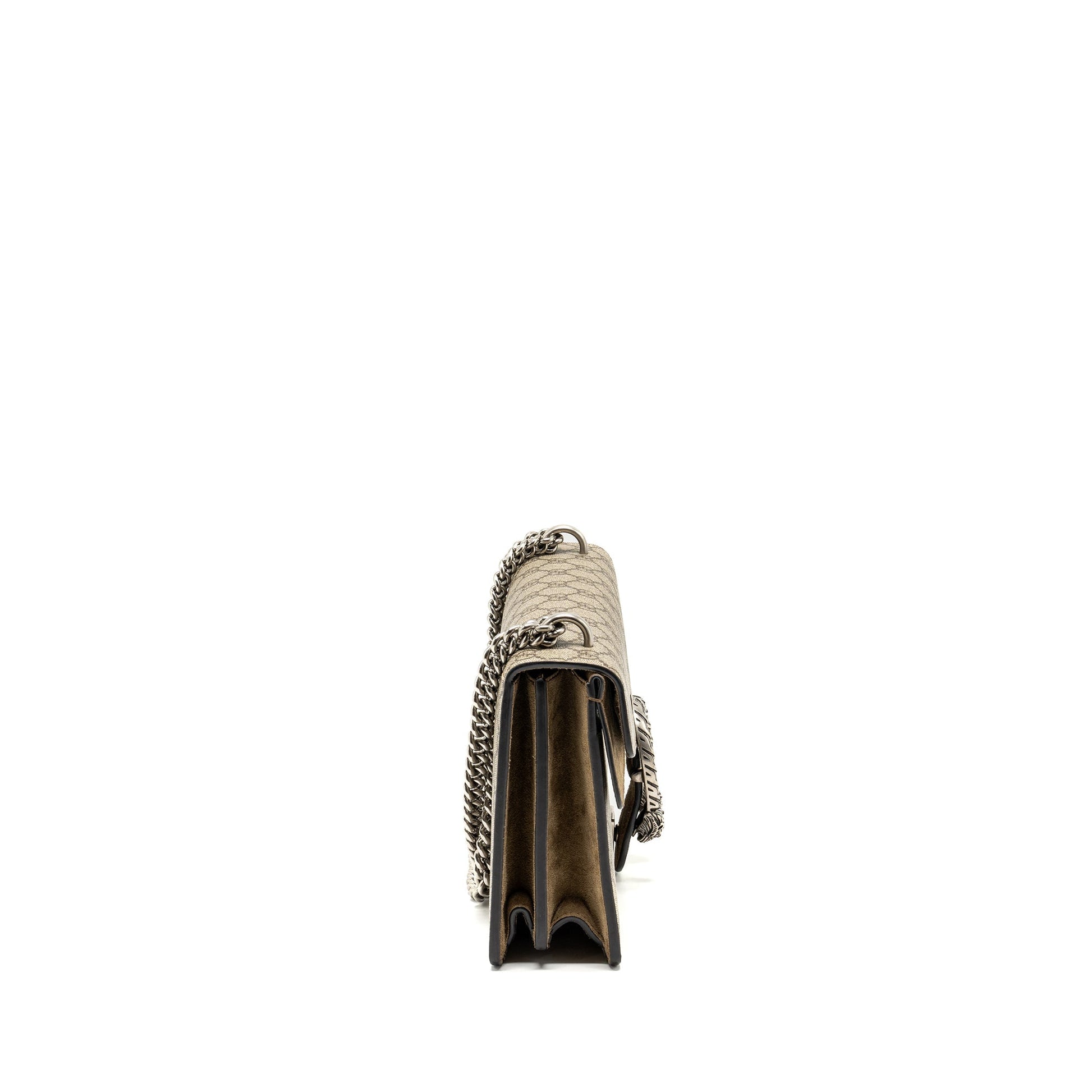 Gucci Dionysus Shoulder Bag Supreme Shw Canvas Suede Beige Shw