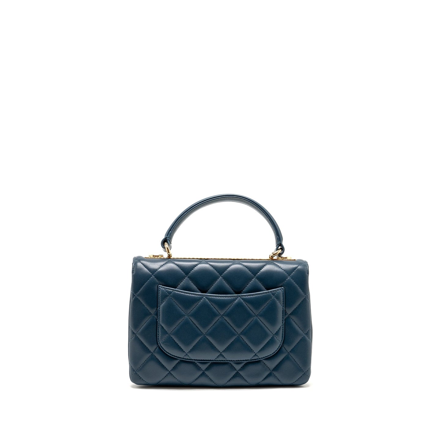 Chanel Trendy CC Flap Lambskin LGHW Blue Small Shoulder Bag