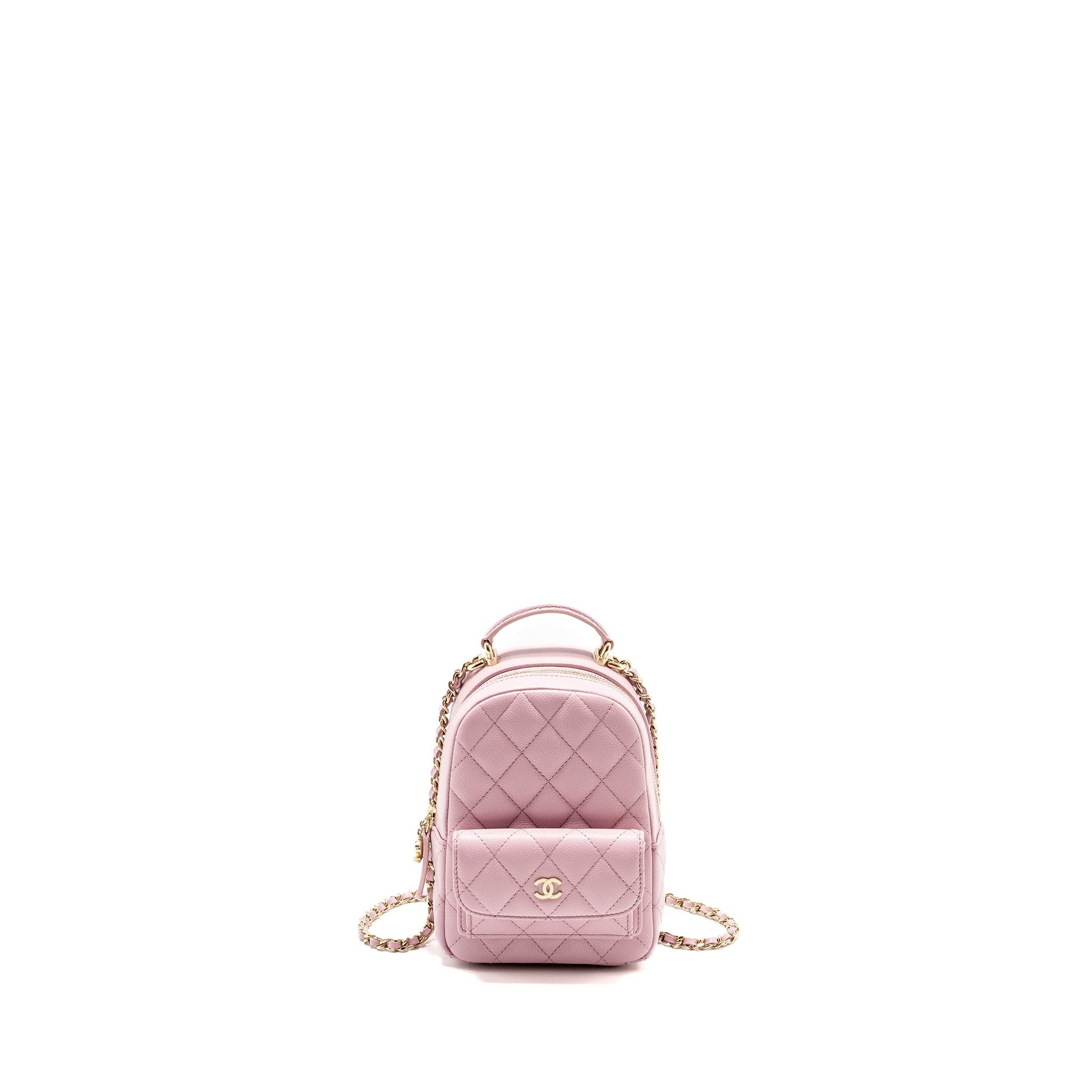 Chanel 24p Classic Backpack Shiny Grained Calfskin
