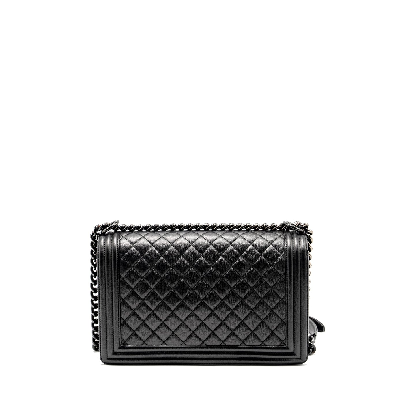Chanel New Boy Caviar So Black Handbag