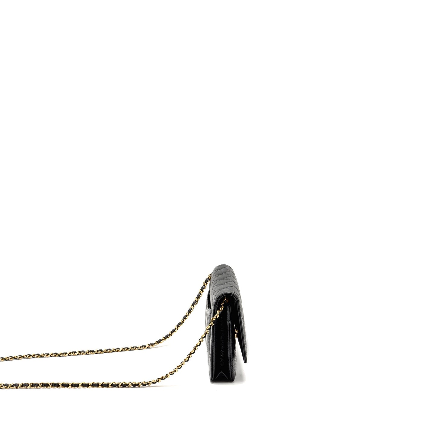 Chanel Classic on Caviar GHW microchip Black Wallet Case Ghwmicrochip 2