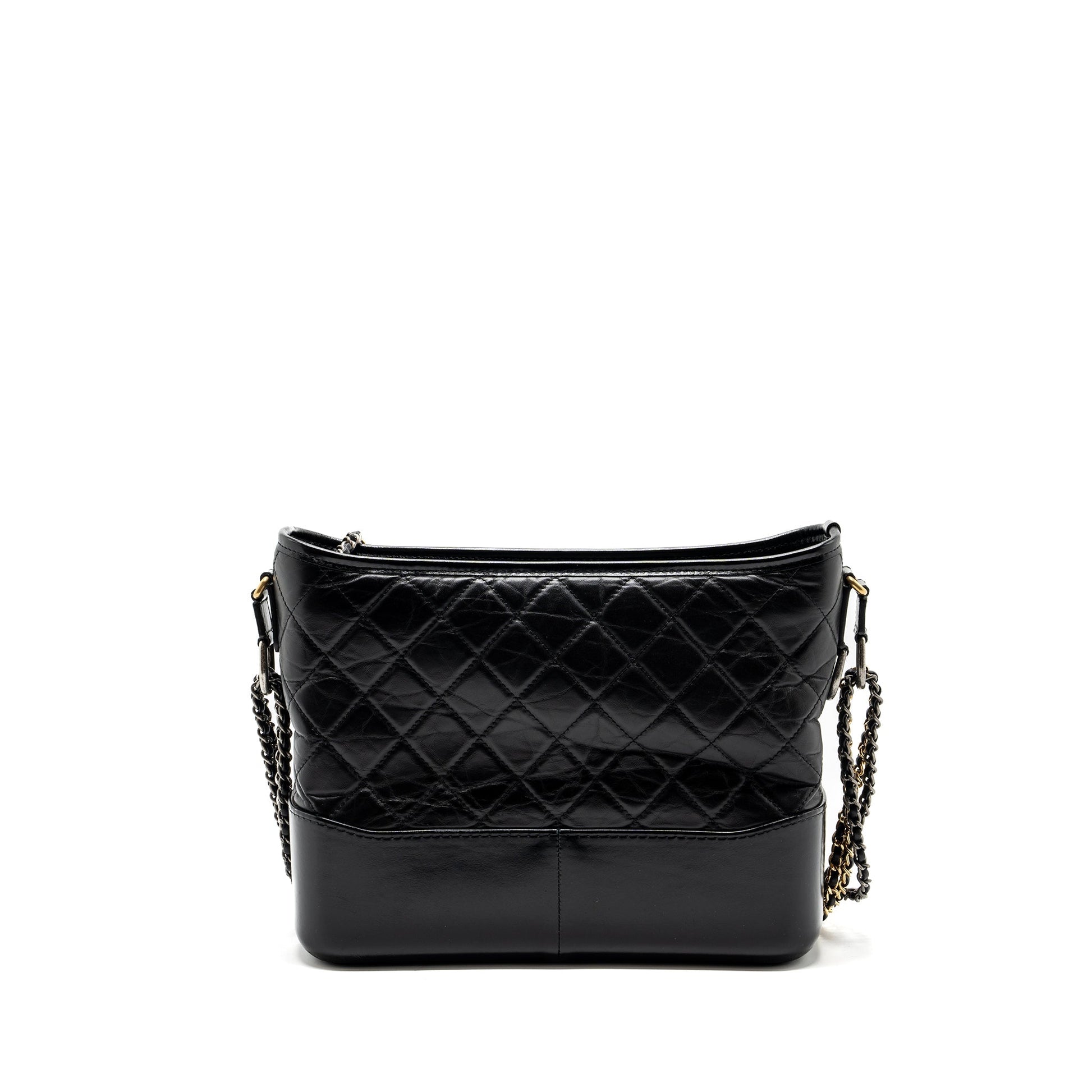 Chanel Gabrielle Hobo Aged Calfskin Hardware Multicolour Black Shoulder Bag 7
