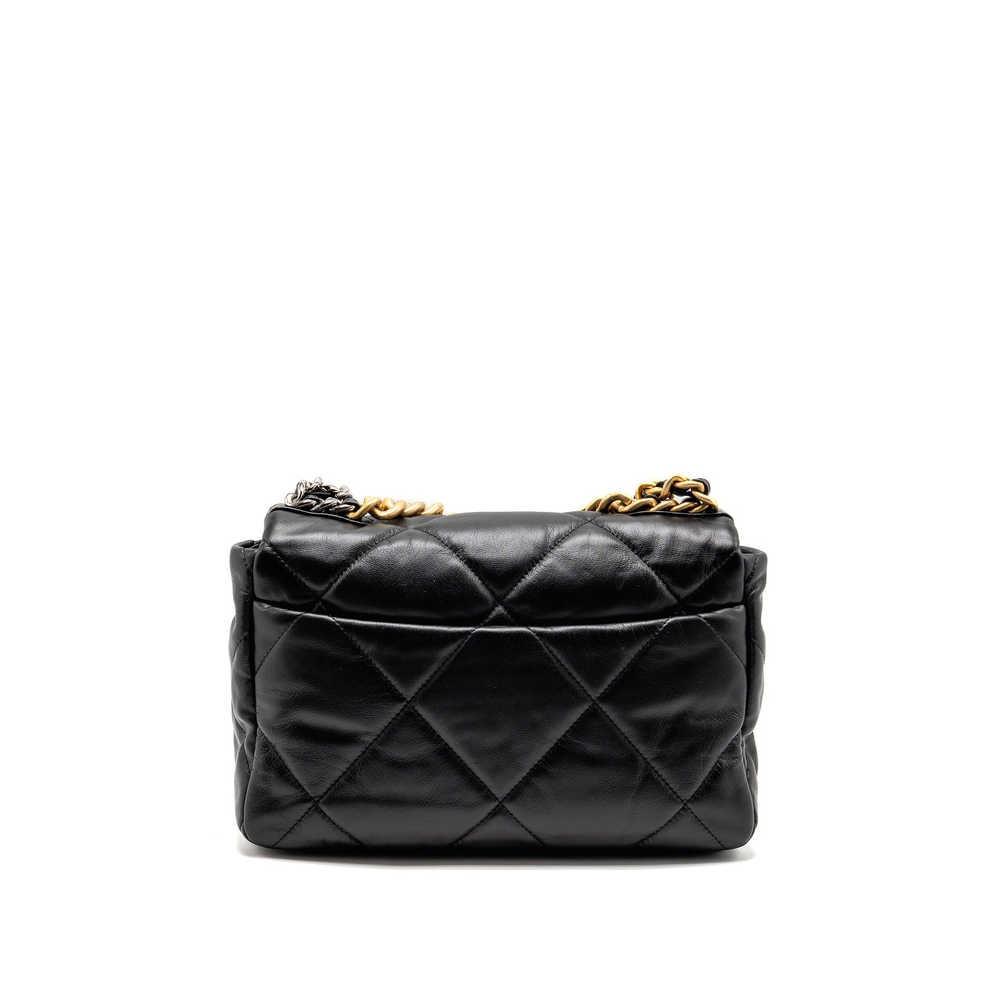 Chanel 19 Goatskin GHW Black Handbag