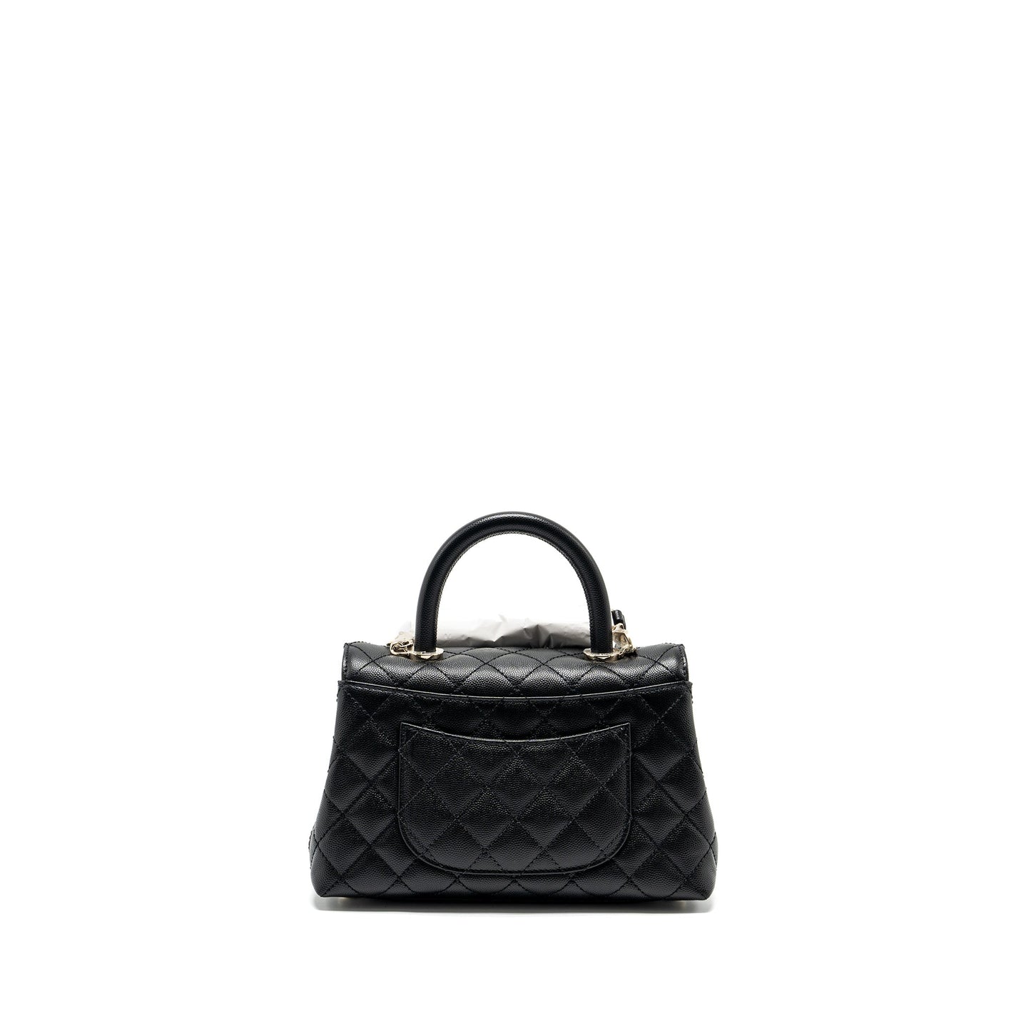 Chanel Coco Handle Caviar LGHW microchip Black Small Handbag Microchip 15