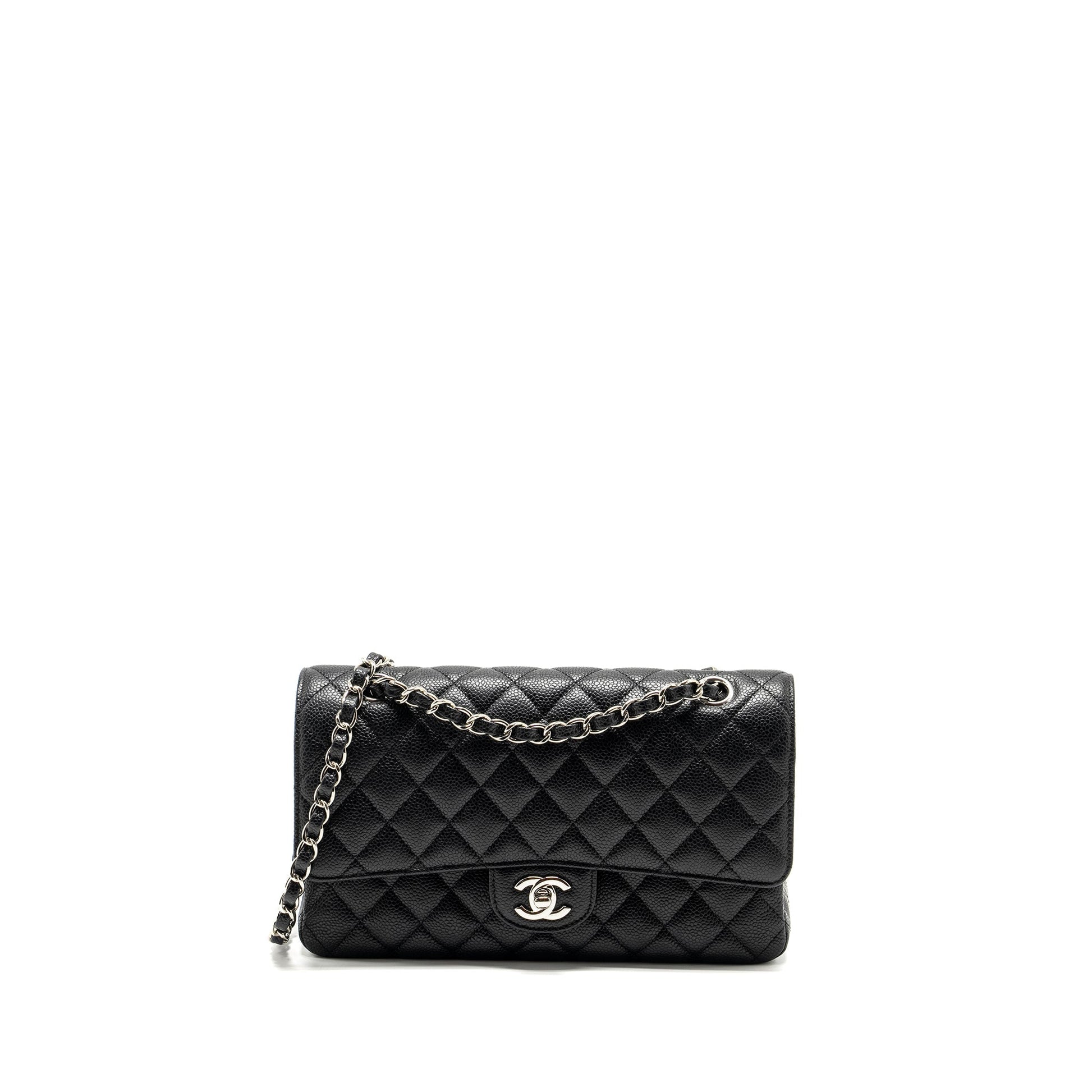 Chanel Classic Double Flap Caviar SHW Black Shoulder Bag Shw 10