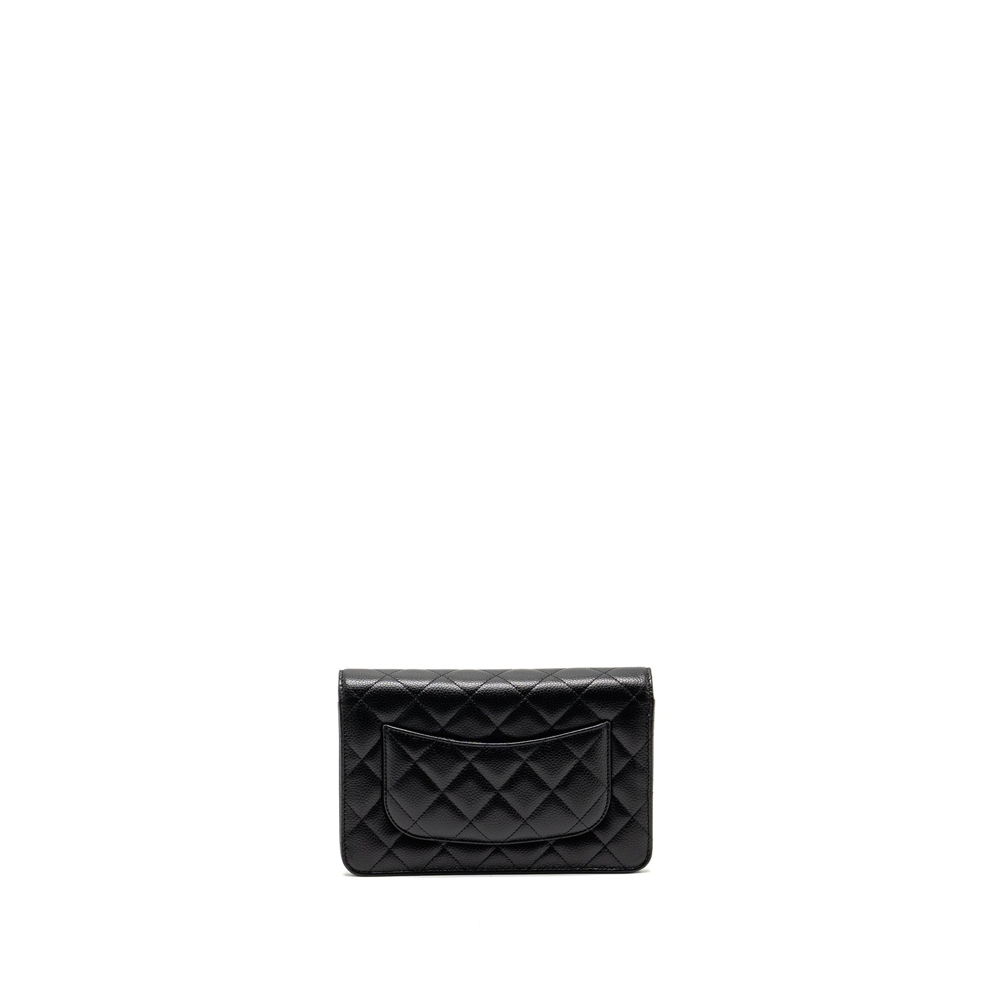Chanel Classic on Caviar GHW microchip Black Wallet Case Ghwmicrochip 2