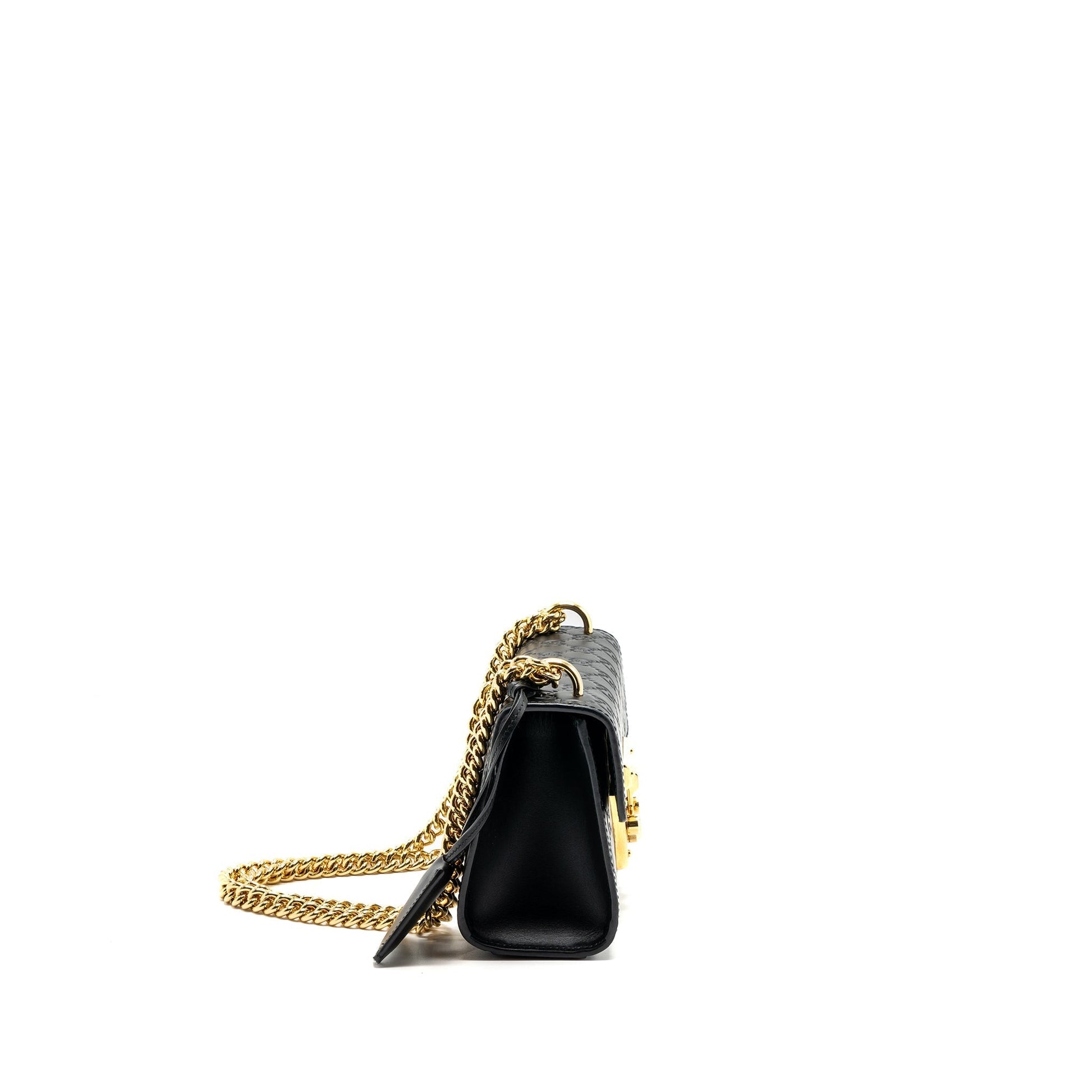 Gucci Padlock Bag Calfskin Black Small Travel Bag