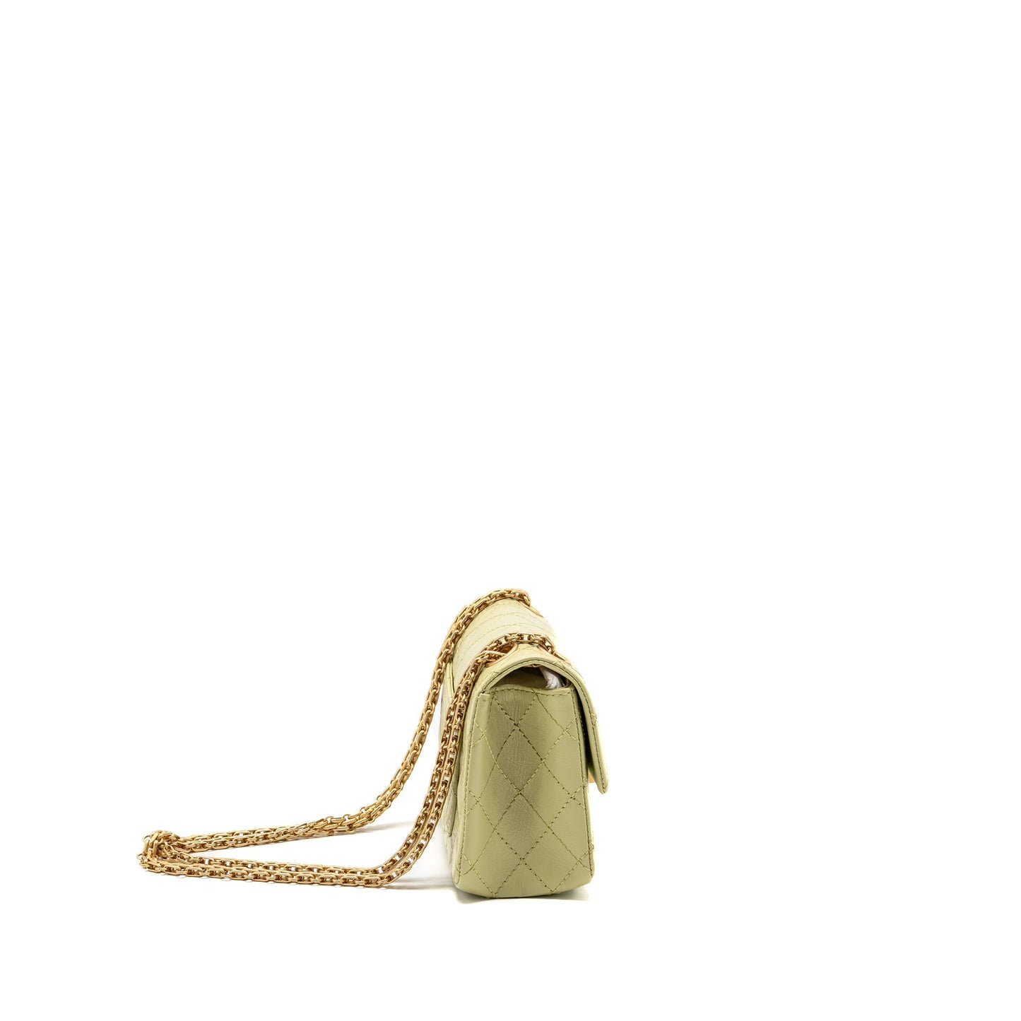 Chanel 2.55 Reissue Aged Calfskin GHW Green Mini Bag