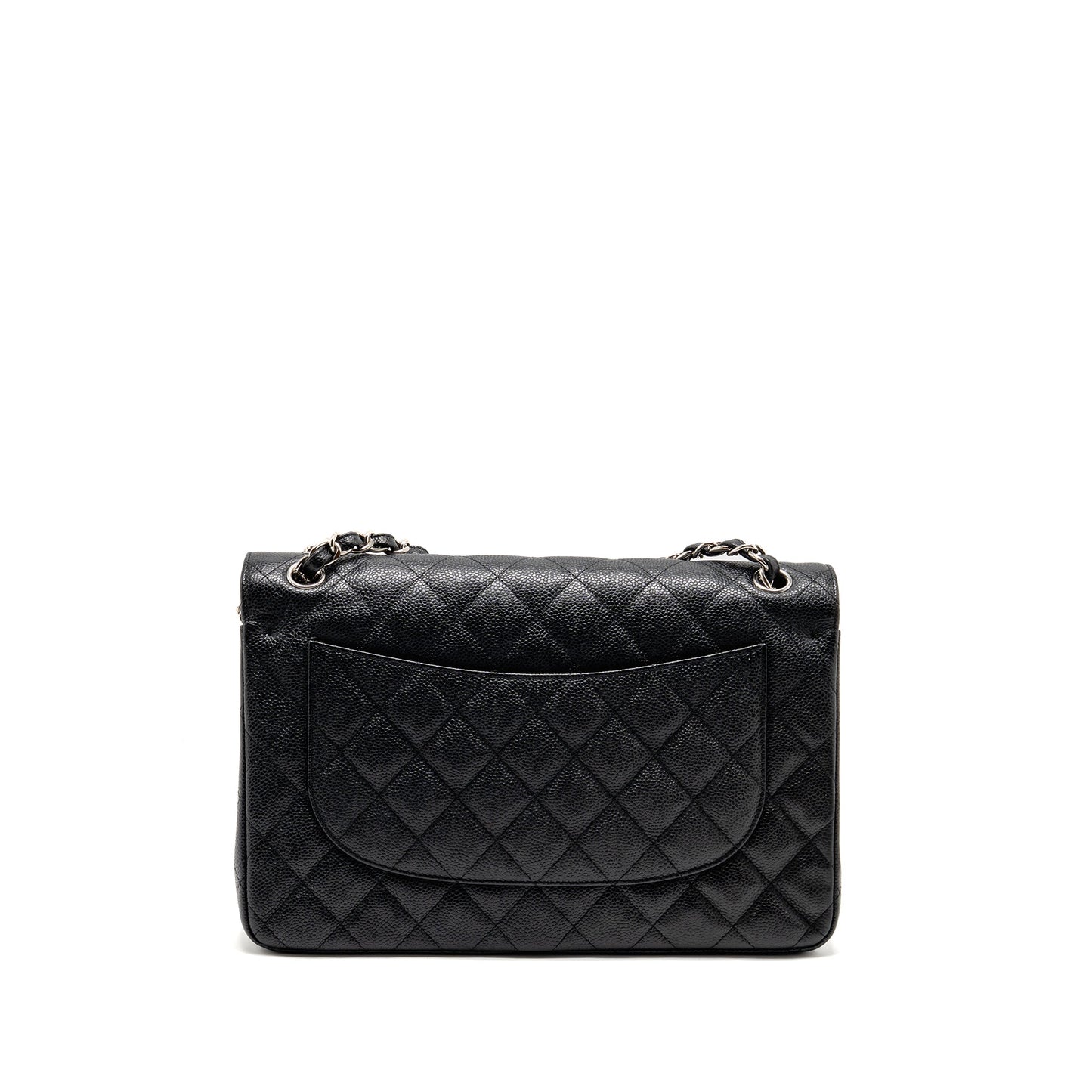 Chanel Jumbo Classic Double Flap Caviar SHW Black Shoulder Bag Shw 6