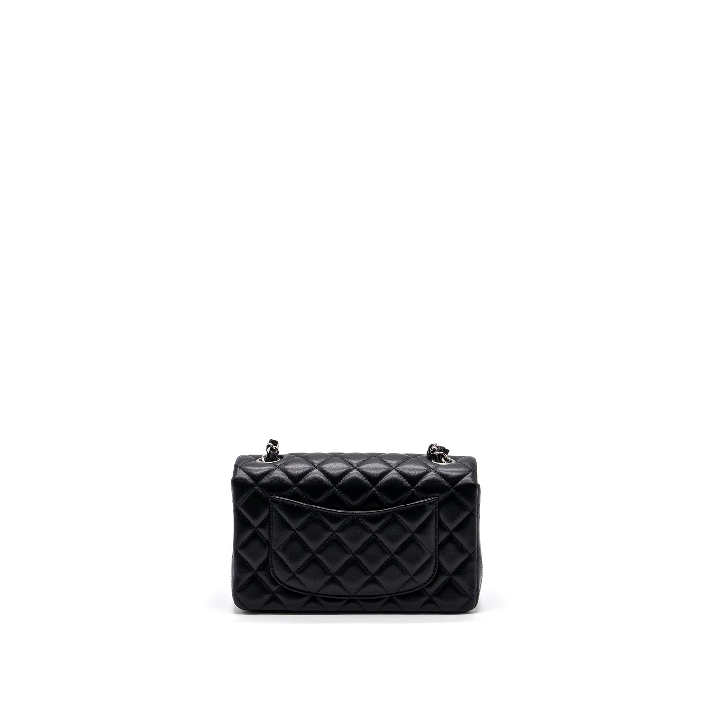 Chanel rectangular flap lambskin SHW Black Shoulder Bag Microchip 3