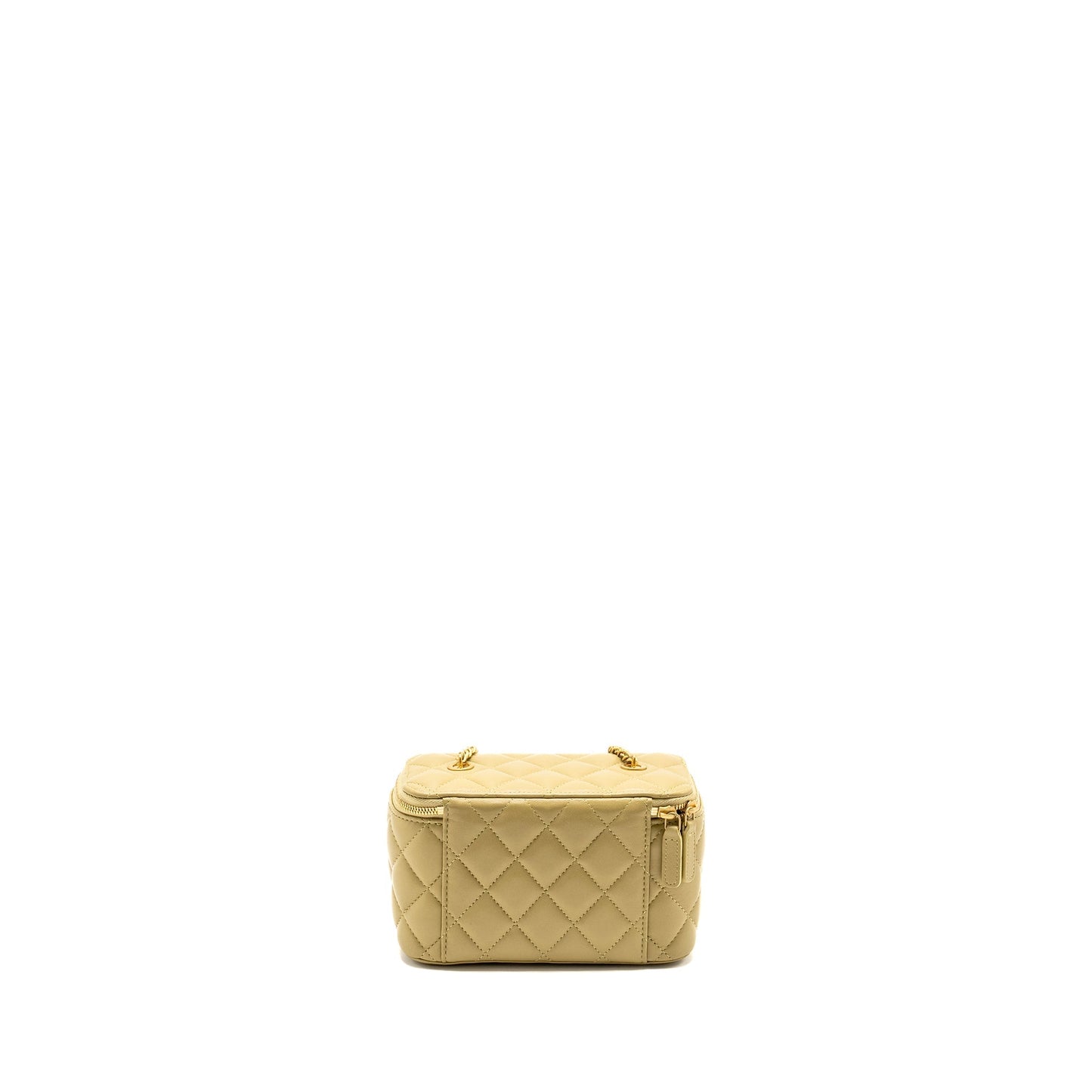 Chanel Coco Letter Long Vanity Lambskin GHW Green Handbag