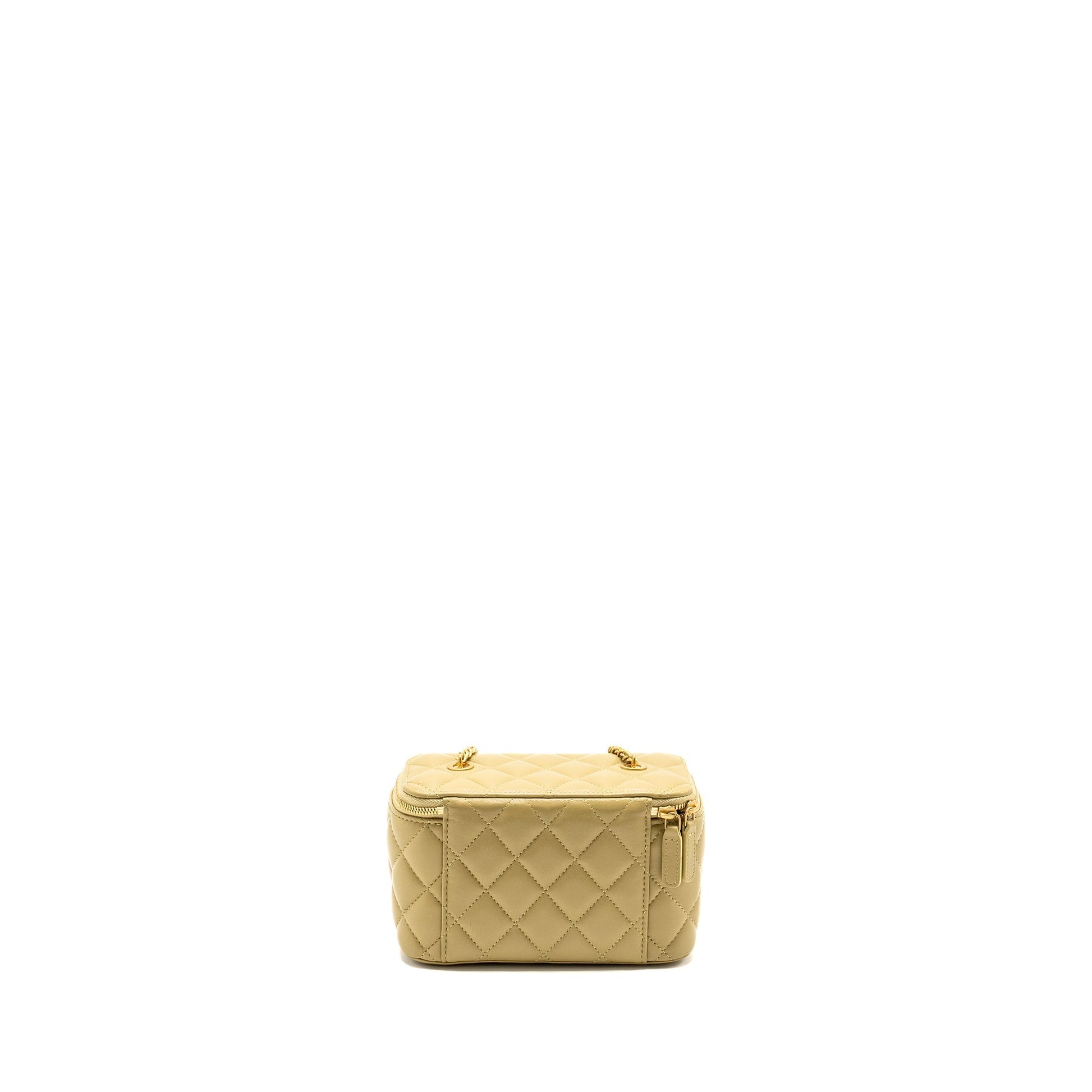 Chanel Coco Letter Long Vanity Lambskin GHW Green Handbag