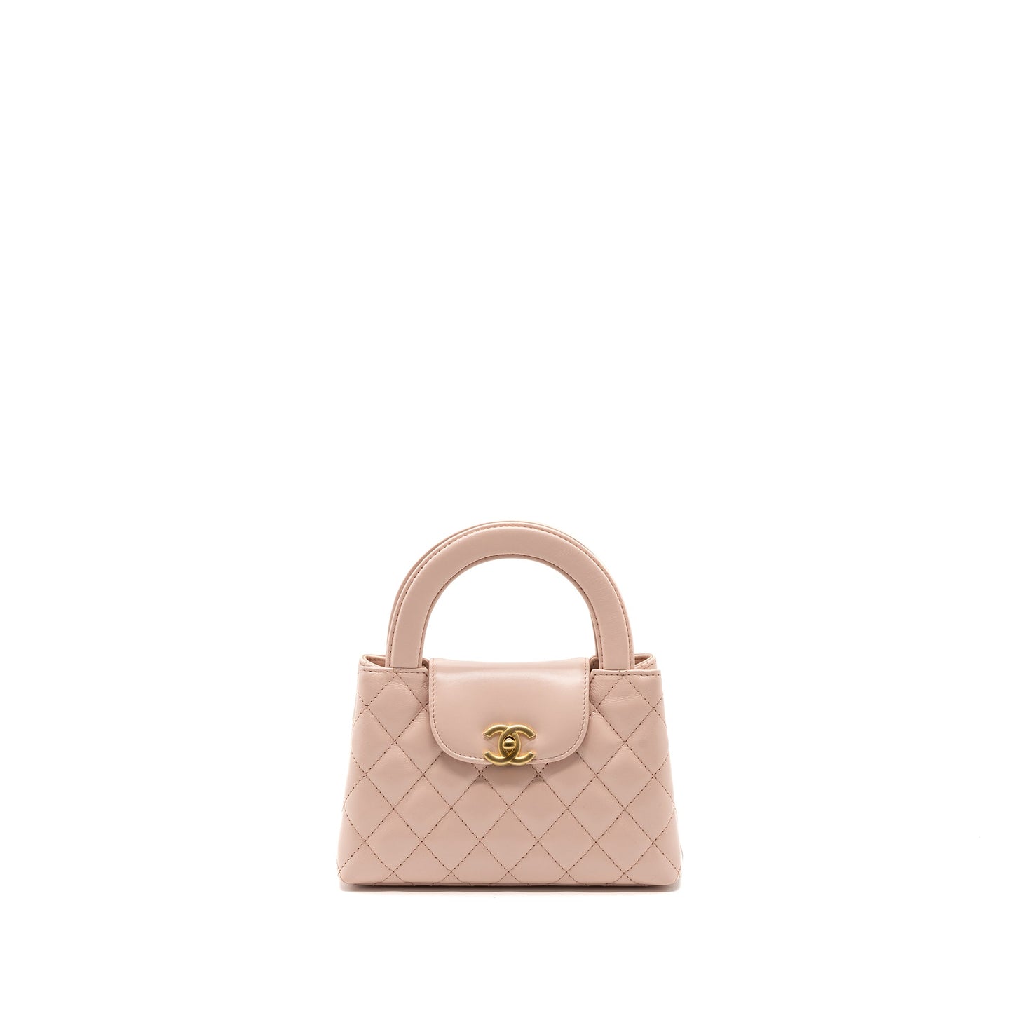 Chanel 23k Shopping Calfskin Light GHW Microchip Pink Mini Bag