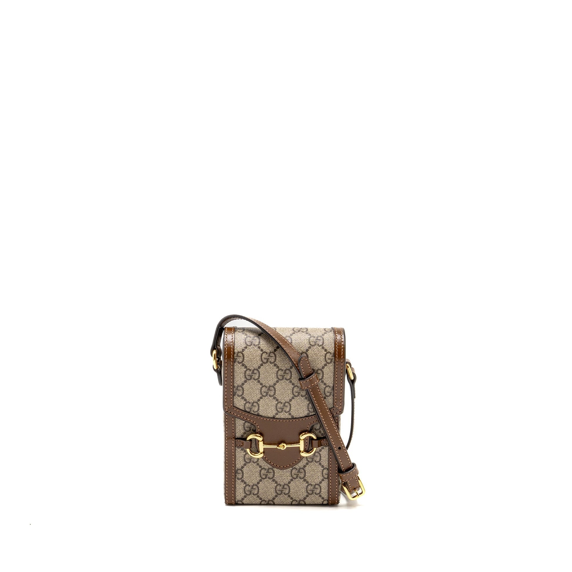 Gucci Horsebit Mini Bag Supreme Multicoloured Canvas Brown Travel Bag