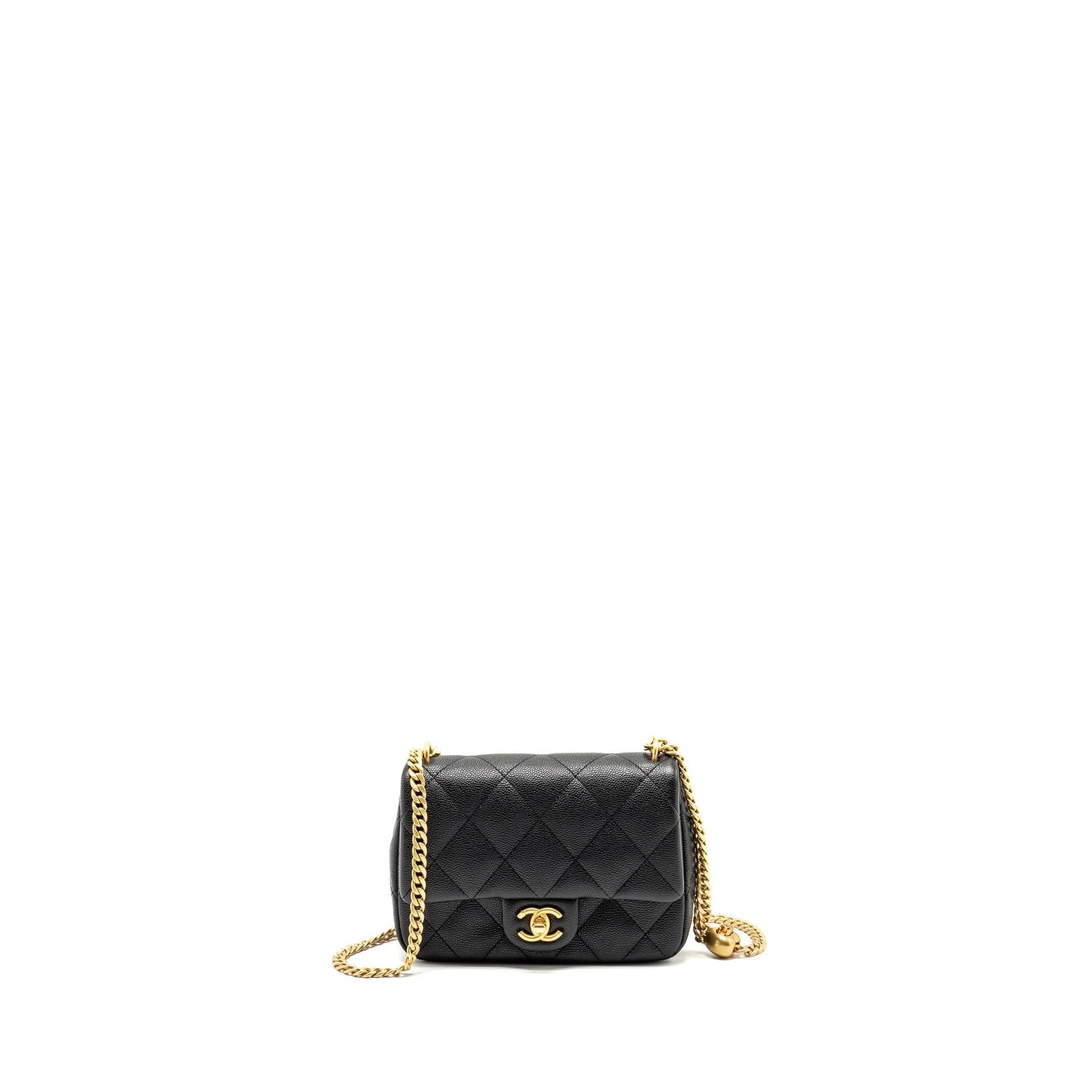 Chanel Coco Love Flap Adjustable Caviar GHW Black Shoulder Bag
