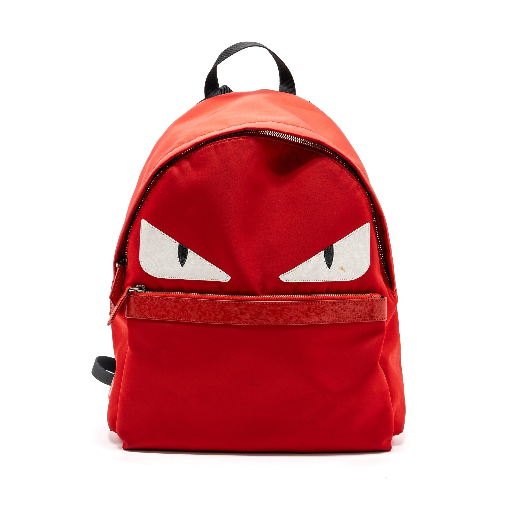 Fendi Monster Backpack Nylon Red
