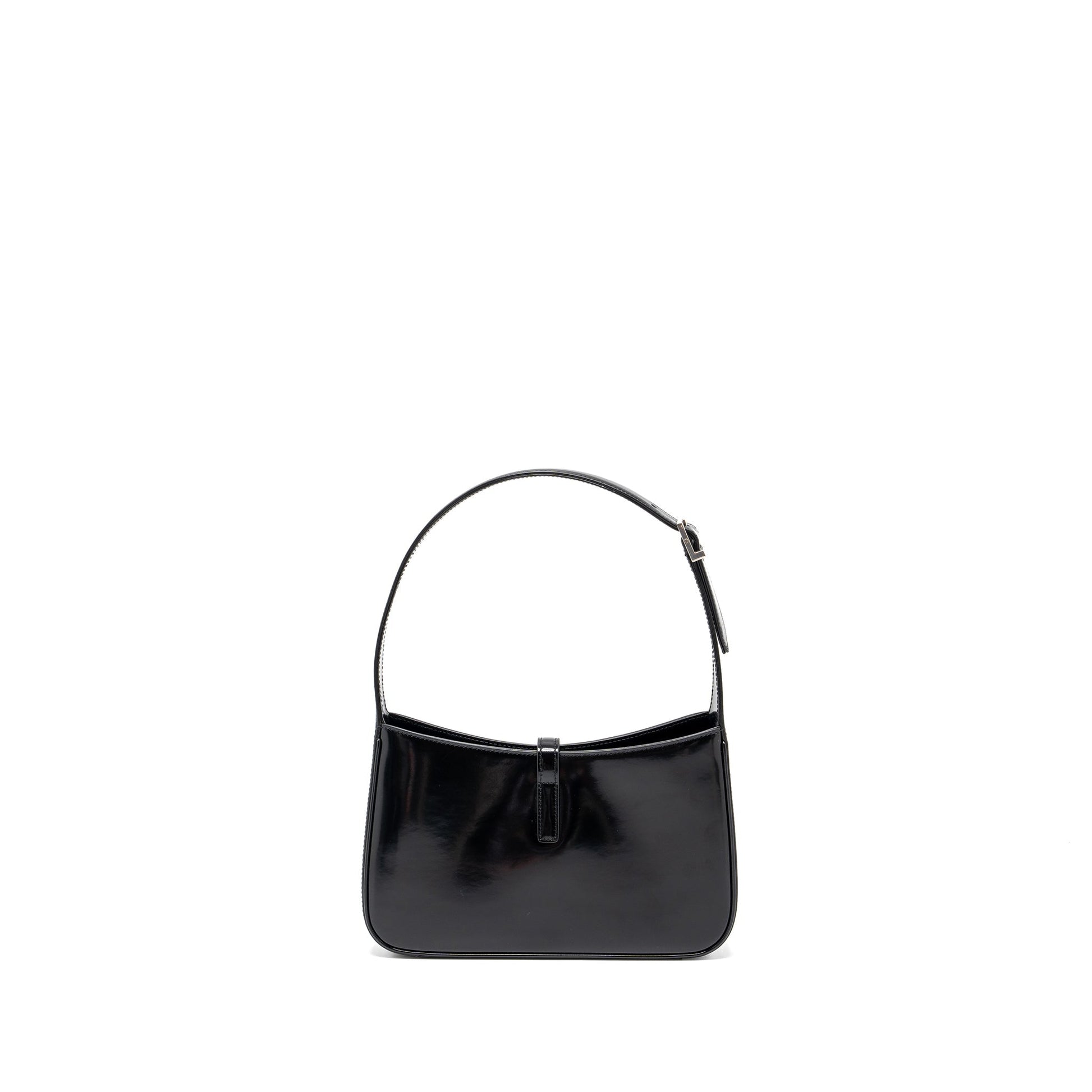 YSL Saint Laurent Saint Laurent Le Shiny Calfskin Travel Bag Black