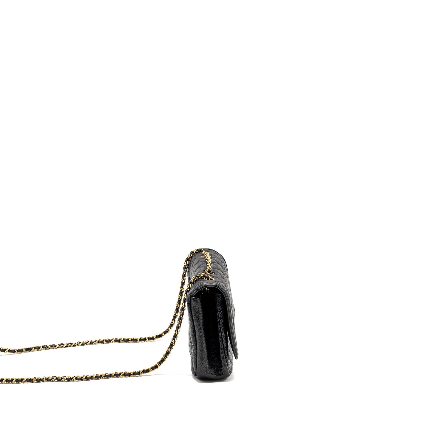 Chanel Filigree Flap Caviar GHW Black Shoulder Bag