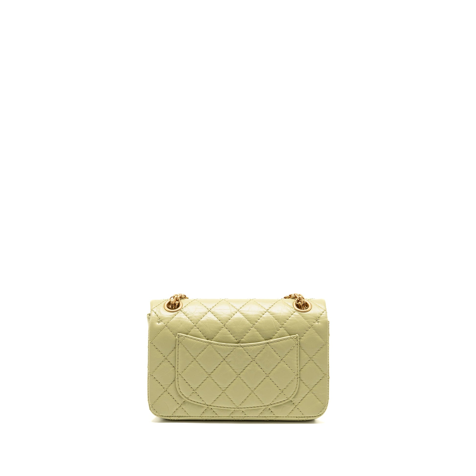 Chanel 2.55 Reissue Aged Calfskin GHW Green Mini Bag