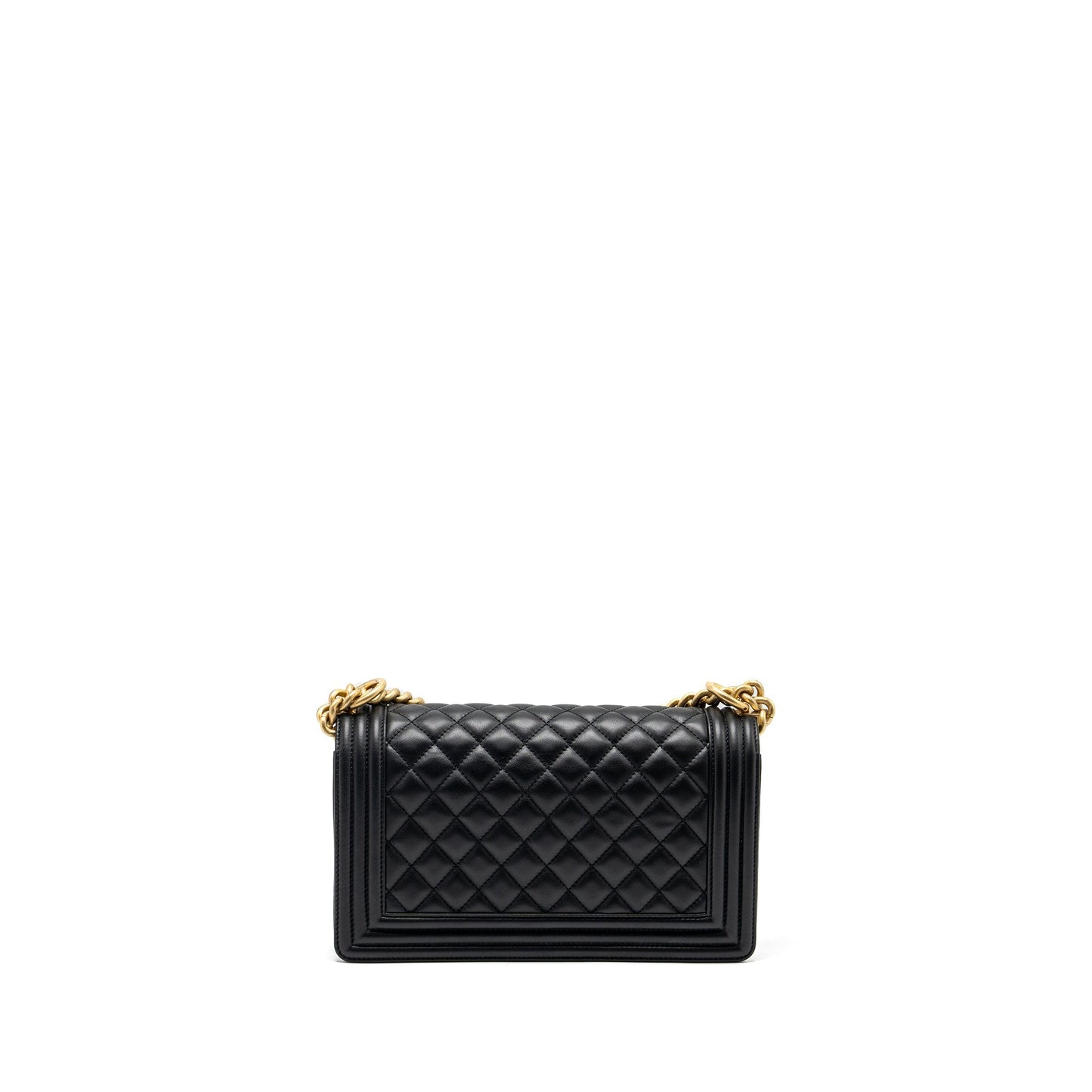 Chanel Boy Smooth Calfskin GHW Microchip Black Handbag