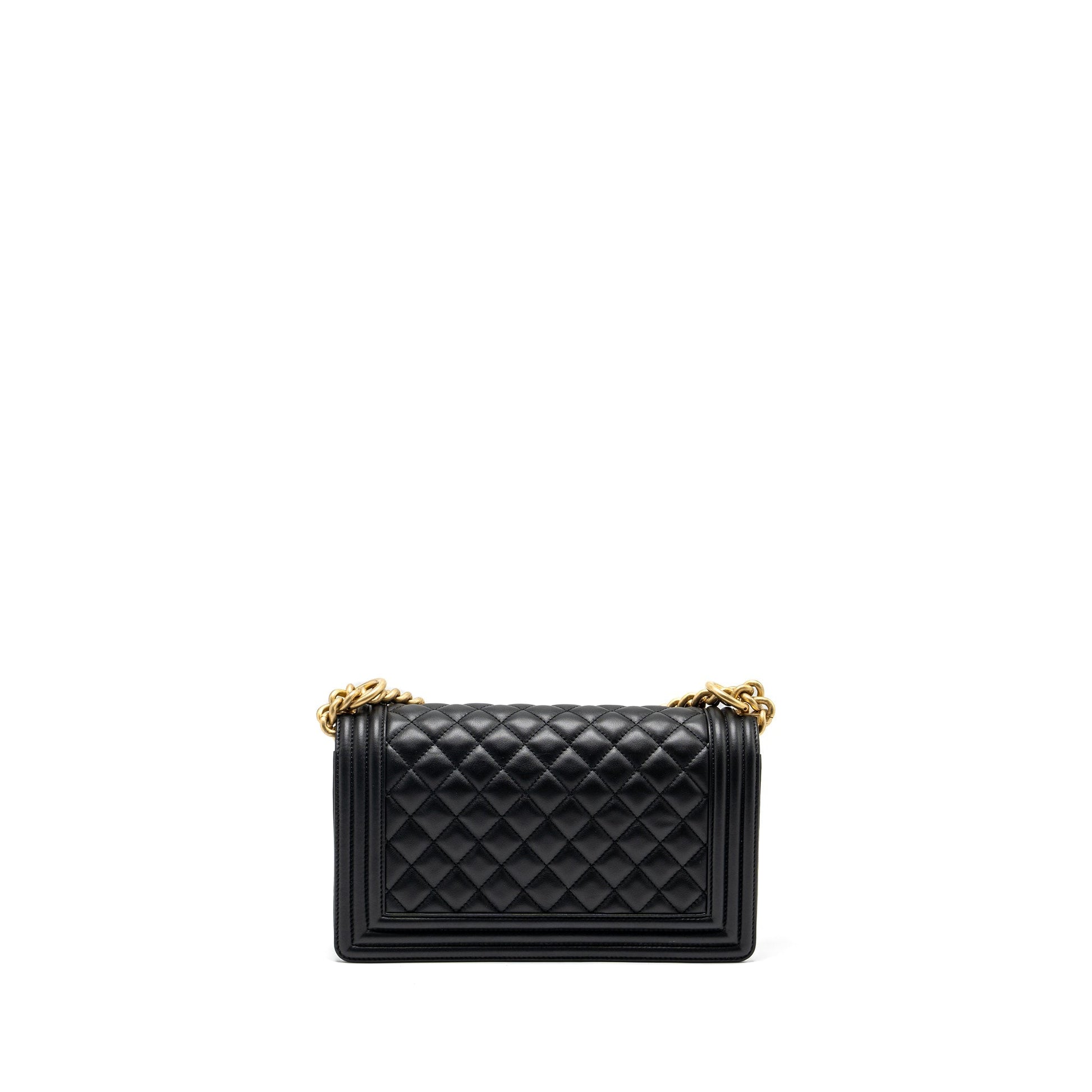 Chanel Boy Smooth Calfskin GHW Microchip Black Handbag