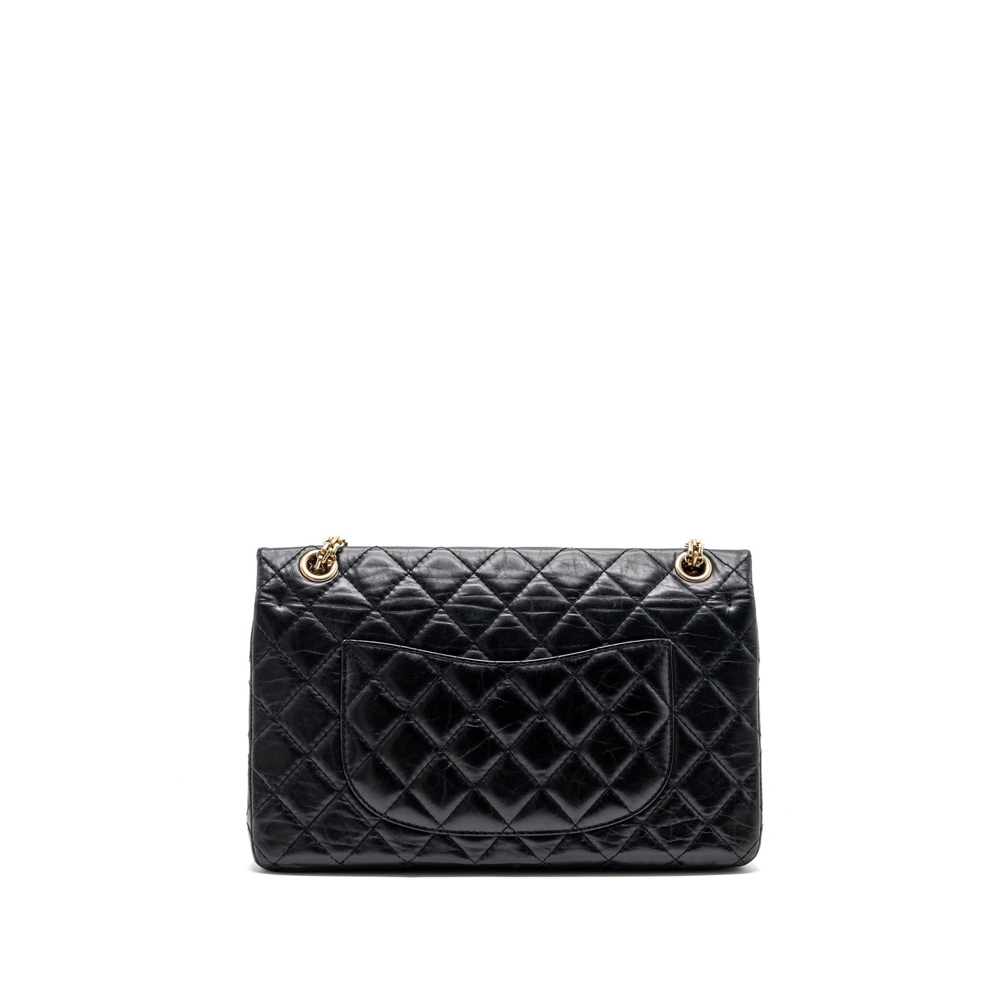 Chanel 2.55 reissue flap aged calfskin LGHW Black Shoulder Bag