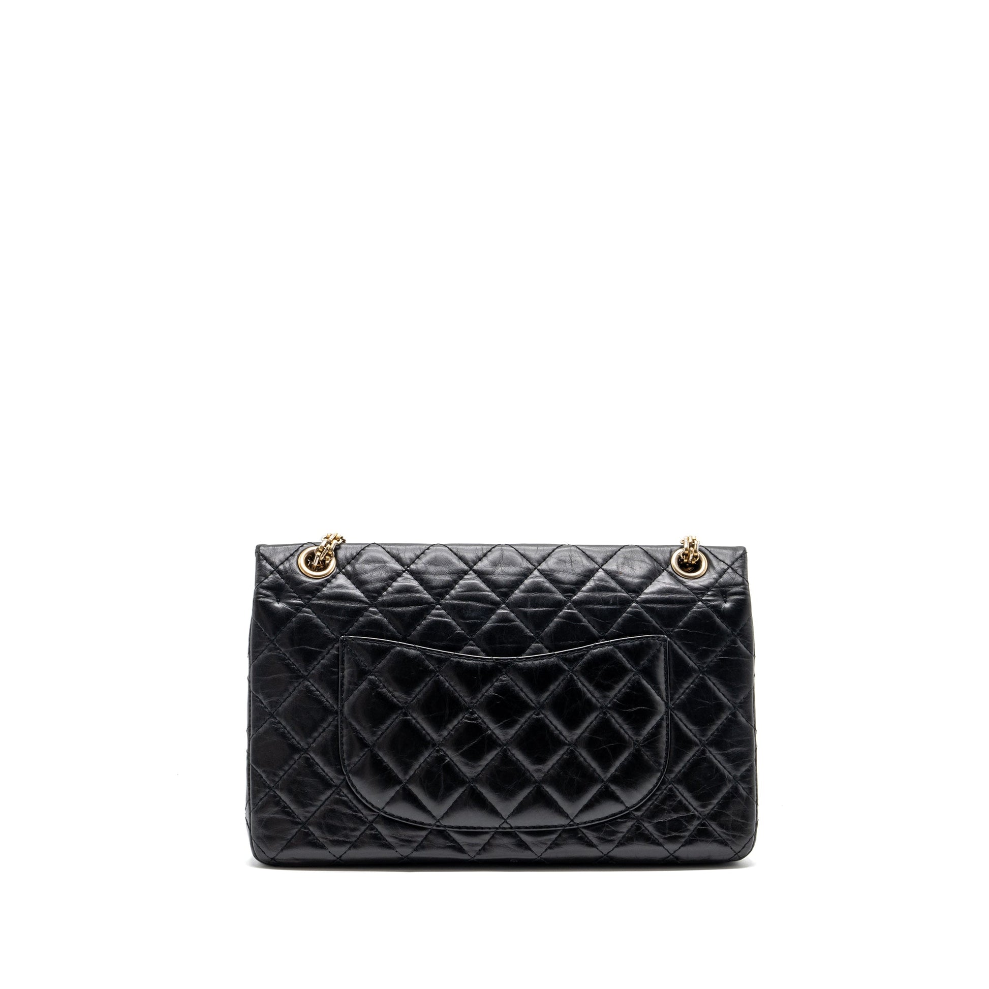Chanel 2.55 reissue flap aged calfskin LGHW Black Shoulder Bag