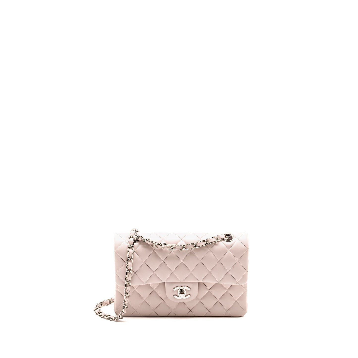 Chanel Classic Double Flap Lambskin Light Purple Small Shoulder Bag