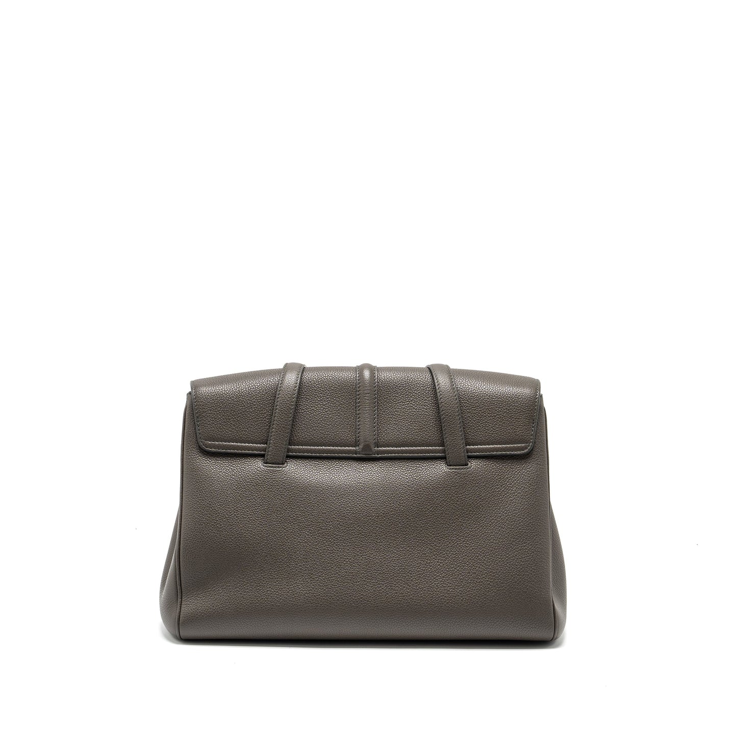 Celine Soft Purse Grained Calfskin Grey Handbag Medium Travel Bag