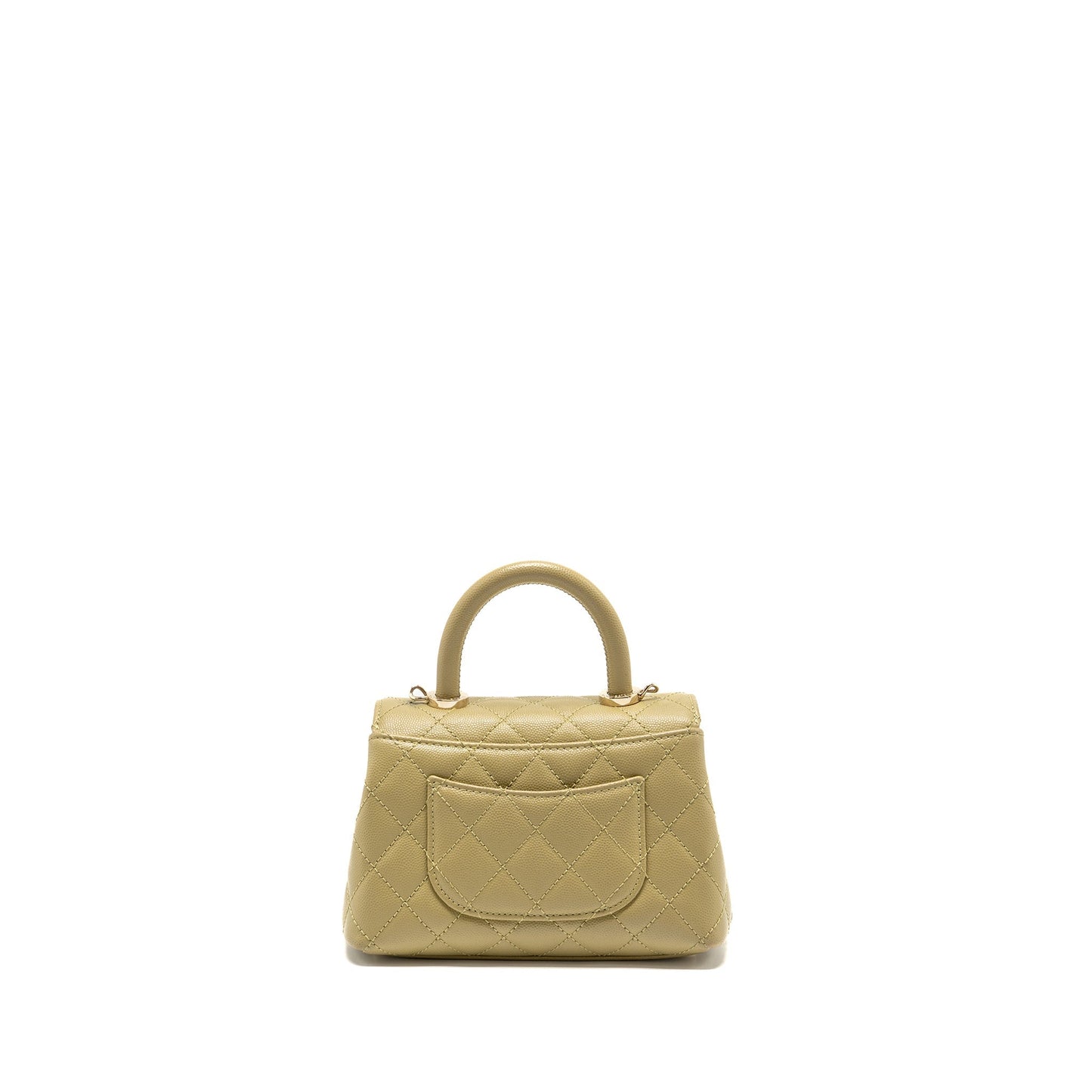 Chanel Coco Handle Caviar Light LGHW microchip Green Mini Bag Green Lghwmicrochip